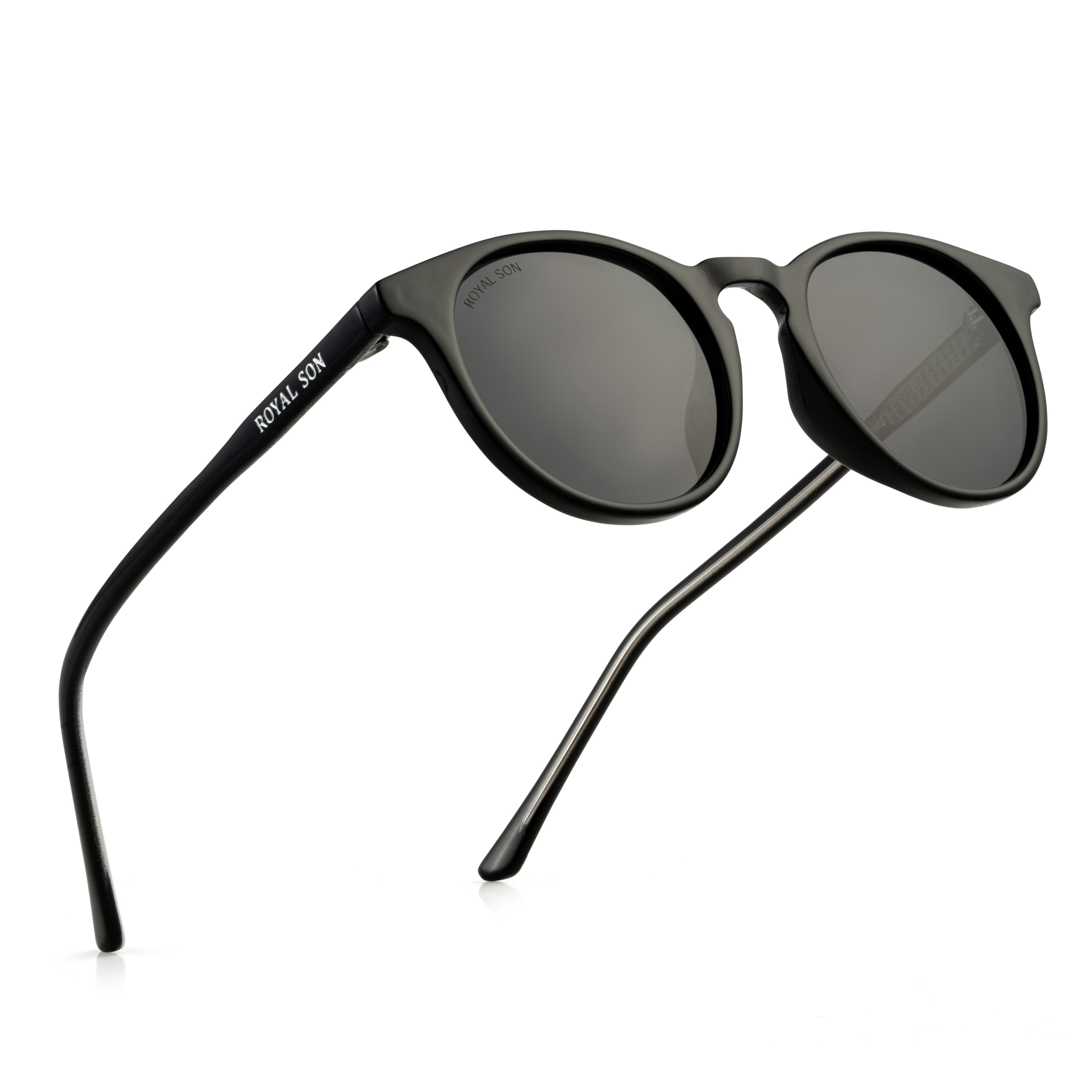 Royal Son Round Polarized UV Protection Sunglasses For Men & Women Stylish – SG-RS1111-C1