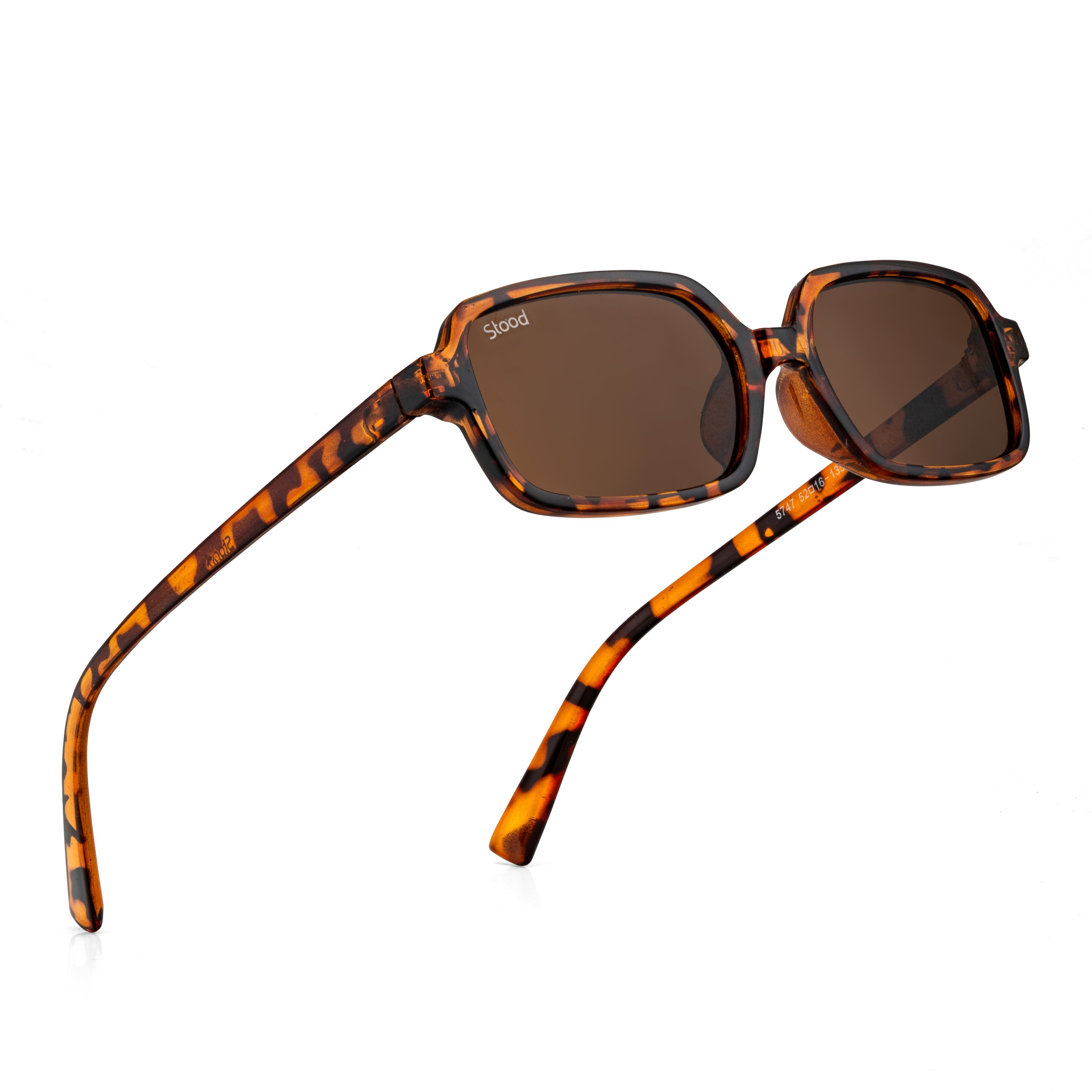 Stood Retro Square Brown UV Protection Goggles For Men & Women Sunglasses – SG-STD0018-C3