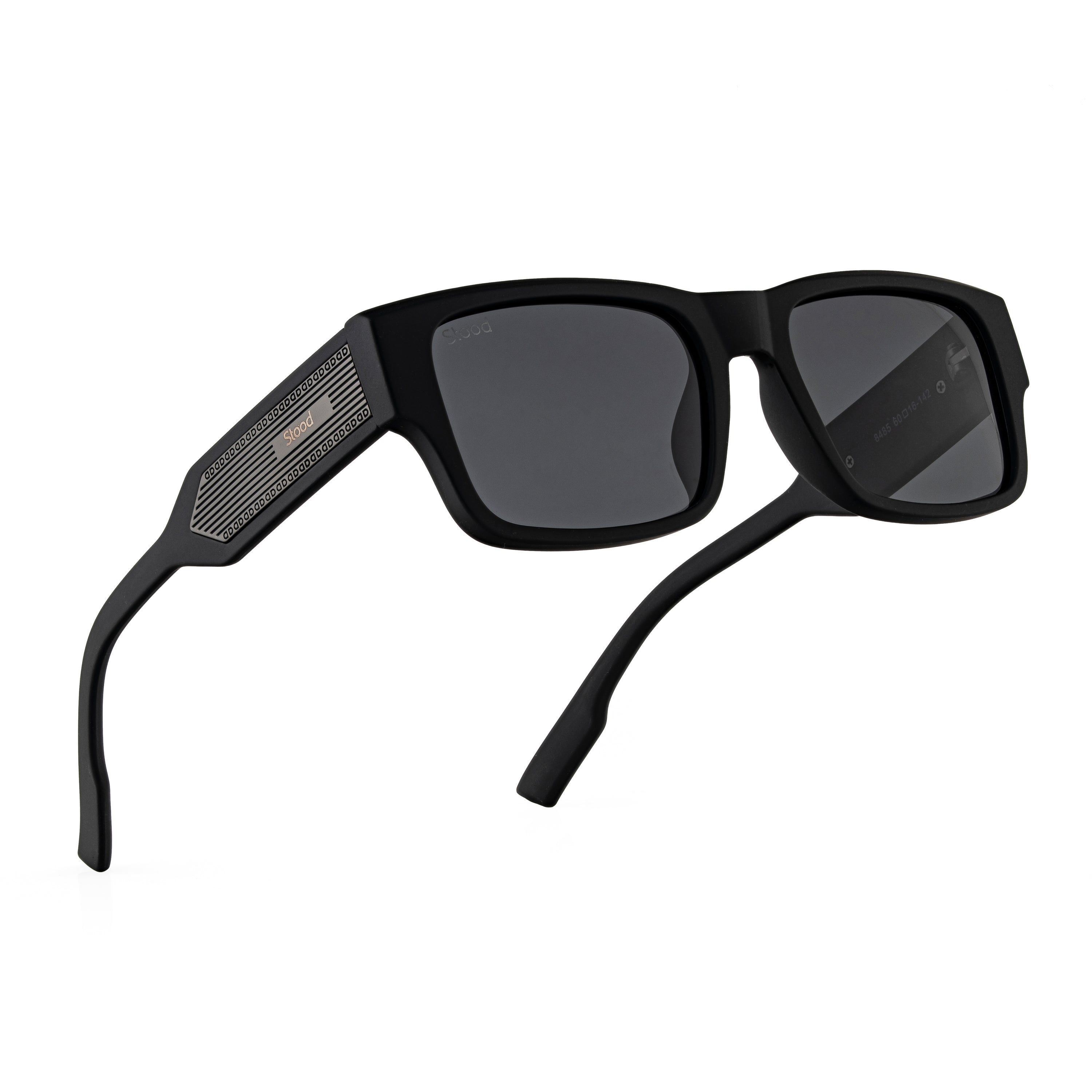 Stood Square Black Polarized UV Protection Sunglasses For Men & Women Stylish – SG-STD0029-C1