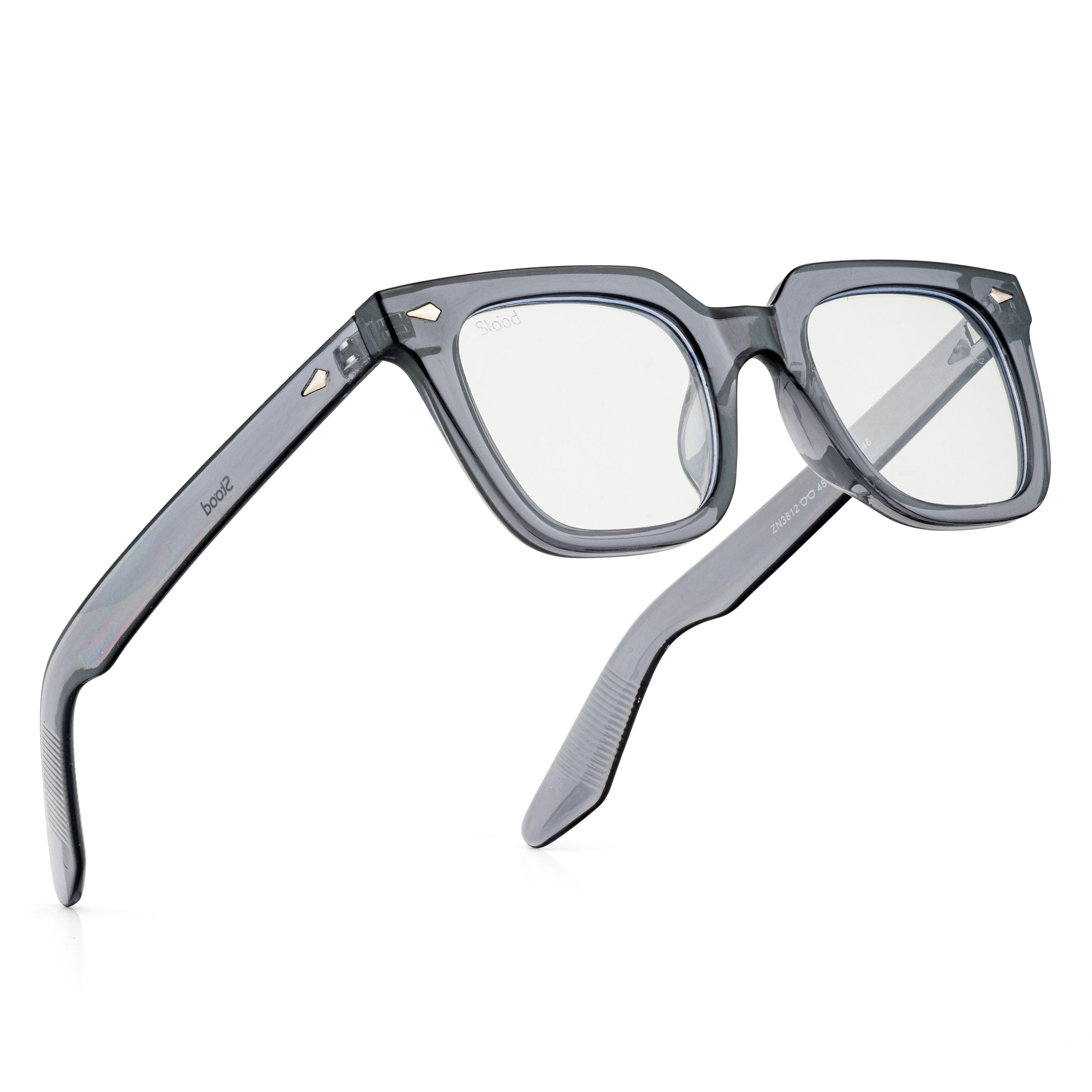 Stood Square Anti Glare Spectacles Frames For Men & Women – SF-STD0013-C2