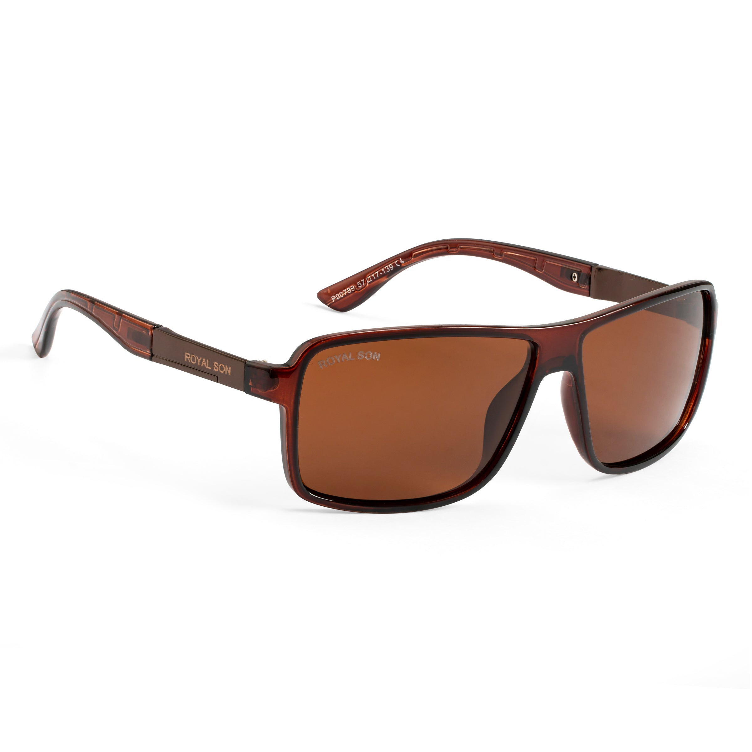 Royal Son Rectangular UV Protection Men Sunglasses - CHI00123-C2