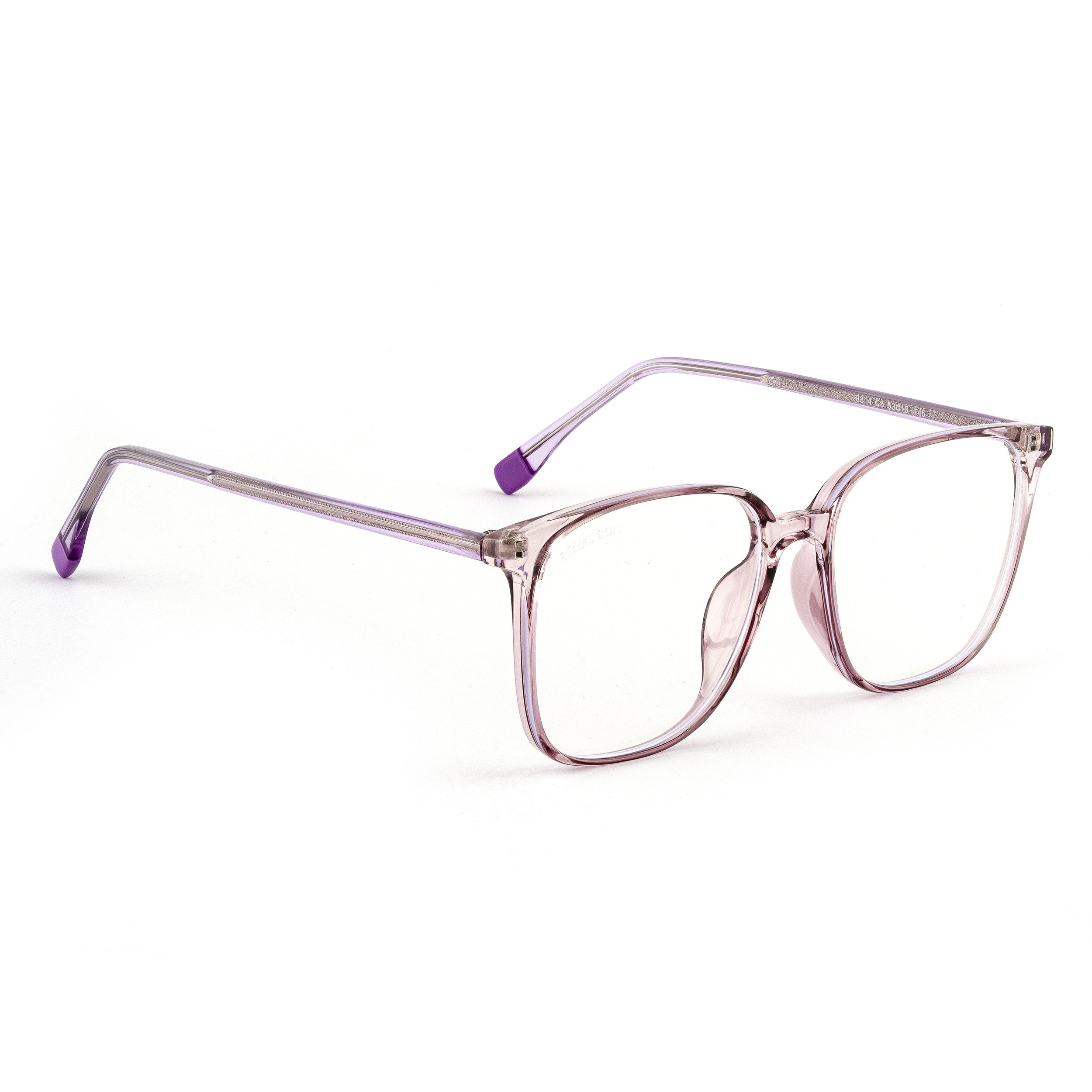 Royal Son Square Anti Glare Transparent Blue Light Blocking Men Spectacles Frame - SF0026-C5