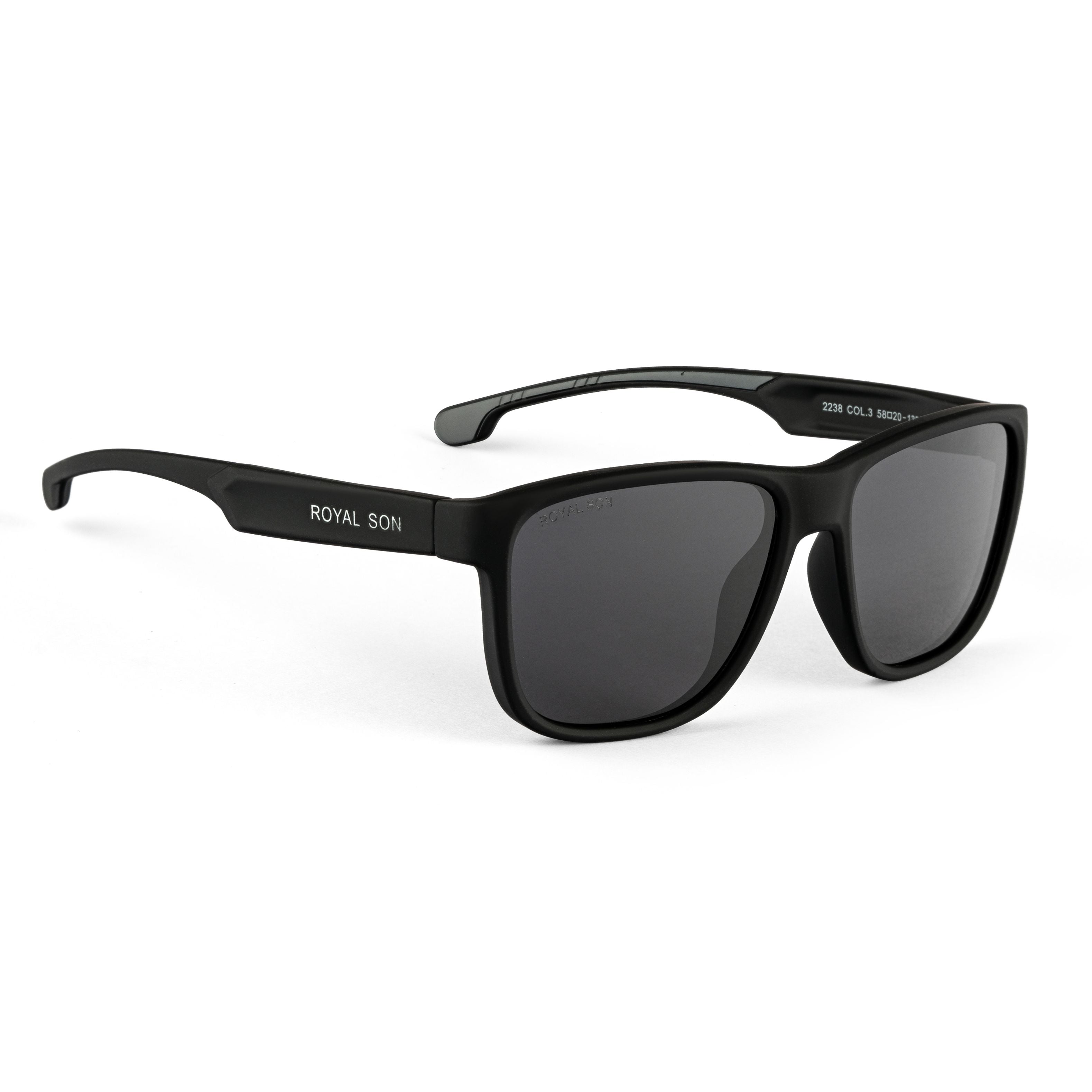 Royal Son Sports Black Polarized Sunglasses Men Women  - CHI00173-C1