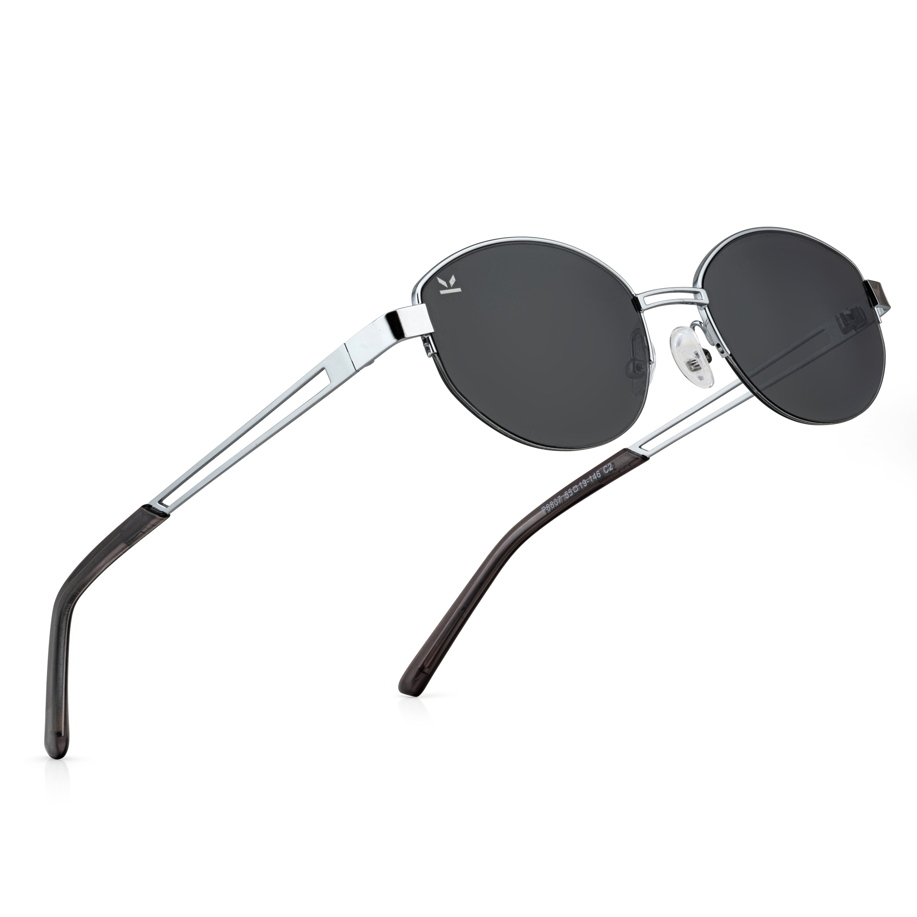 Perkey Oval UV Protection Sunglasses For Men & Women Stylish – PRKY0022-C1