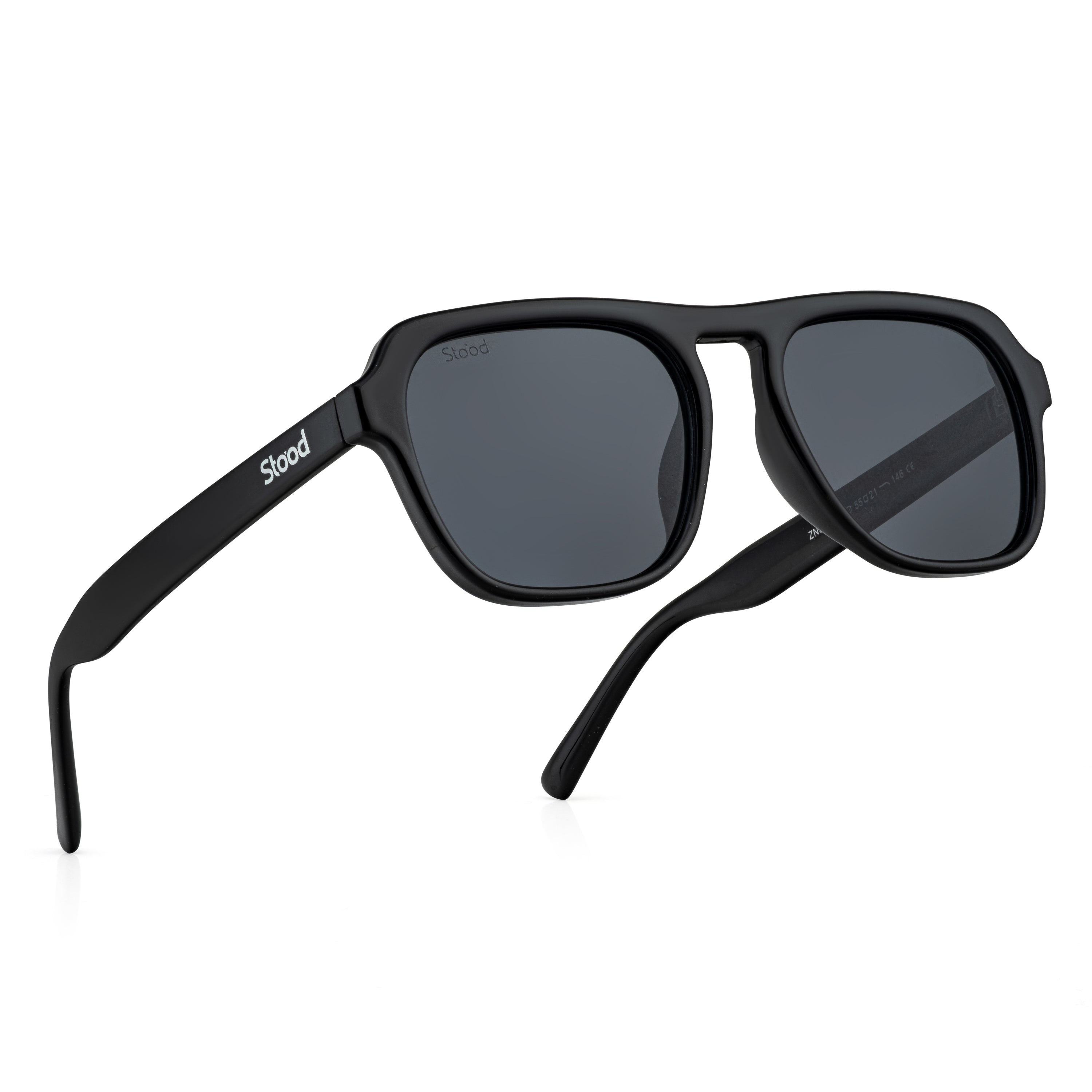 Stood Retro Square Black UV Protection Sunglasses For Men & Women Stylish – SG-STD0024-C1
