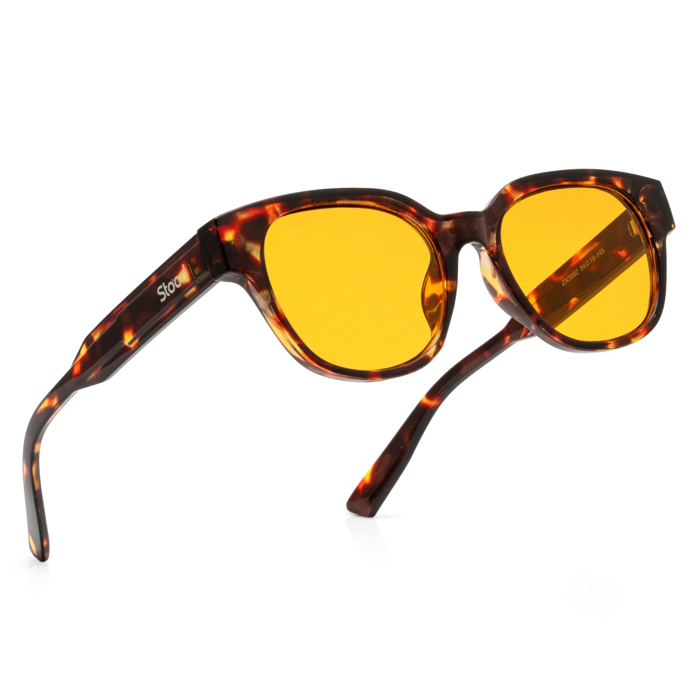 Stood Square UV Protected Brown Sunglasses For Men & Women - SG-STD0034-C3