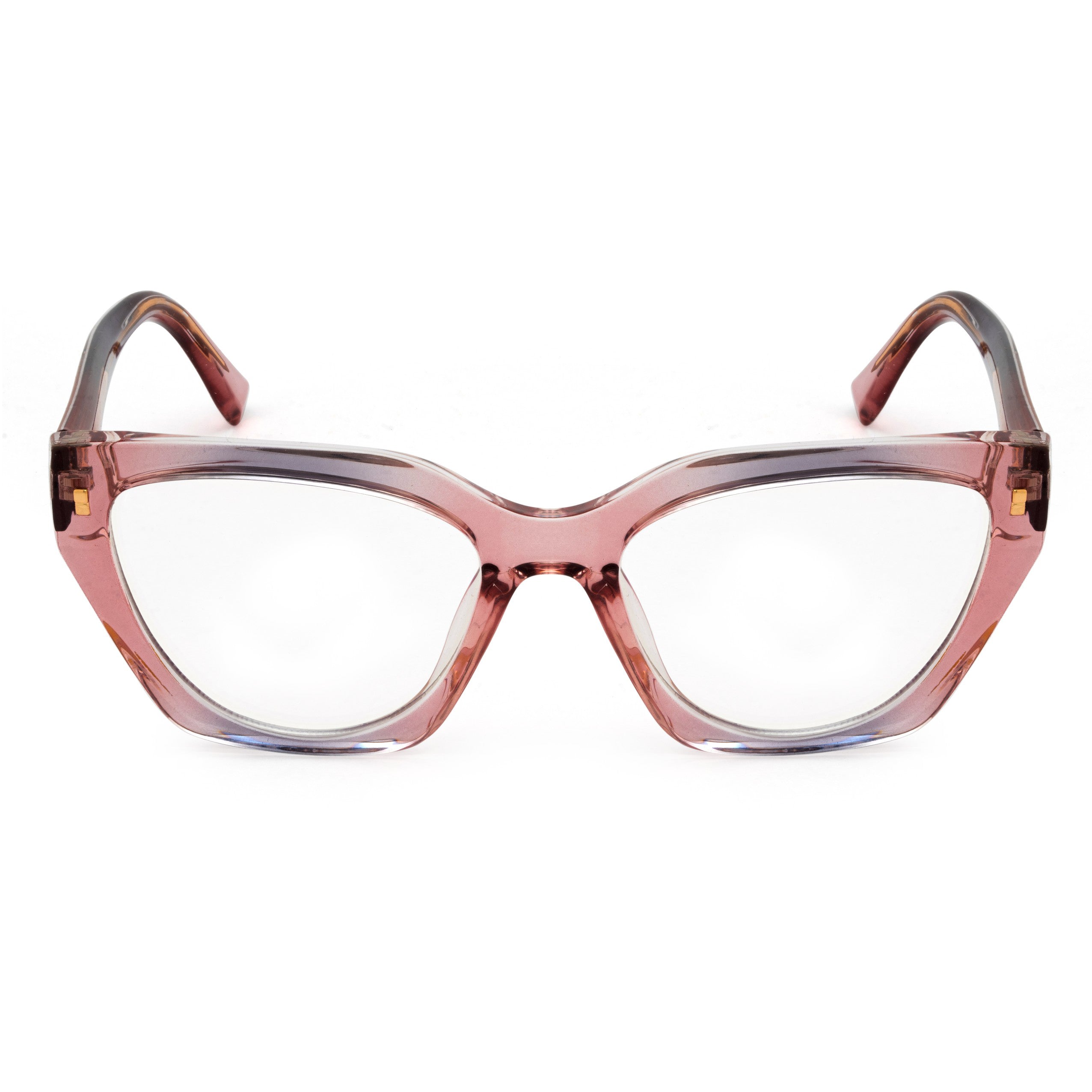 PERKEY Full Rim Cat Eye Blue Light Cut & Antiglare Computer Eyeglasses For Women - OPTL0017-C3