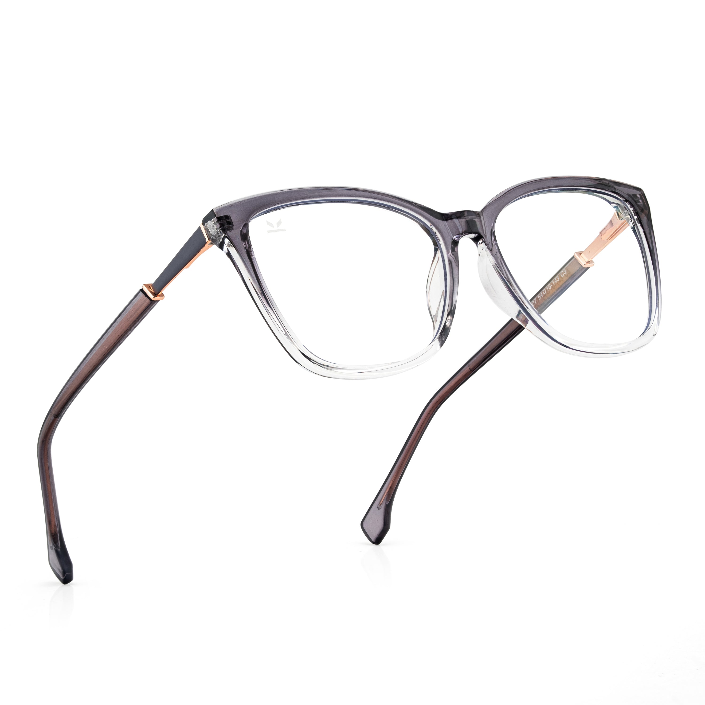 Perkey Square Cat Eye Anti Glare Spectacles Frames For Women – OPTL0028-C2