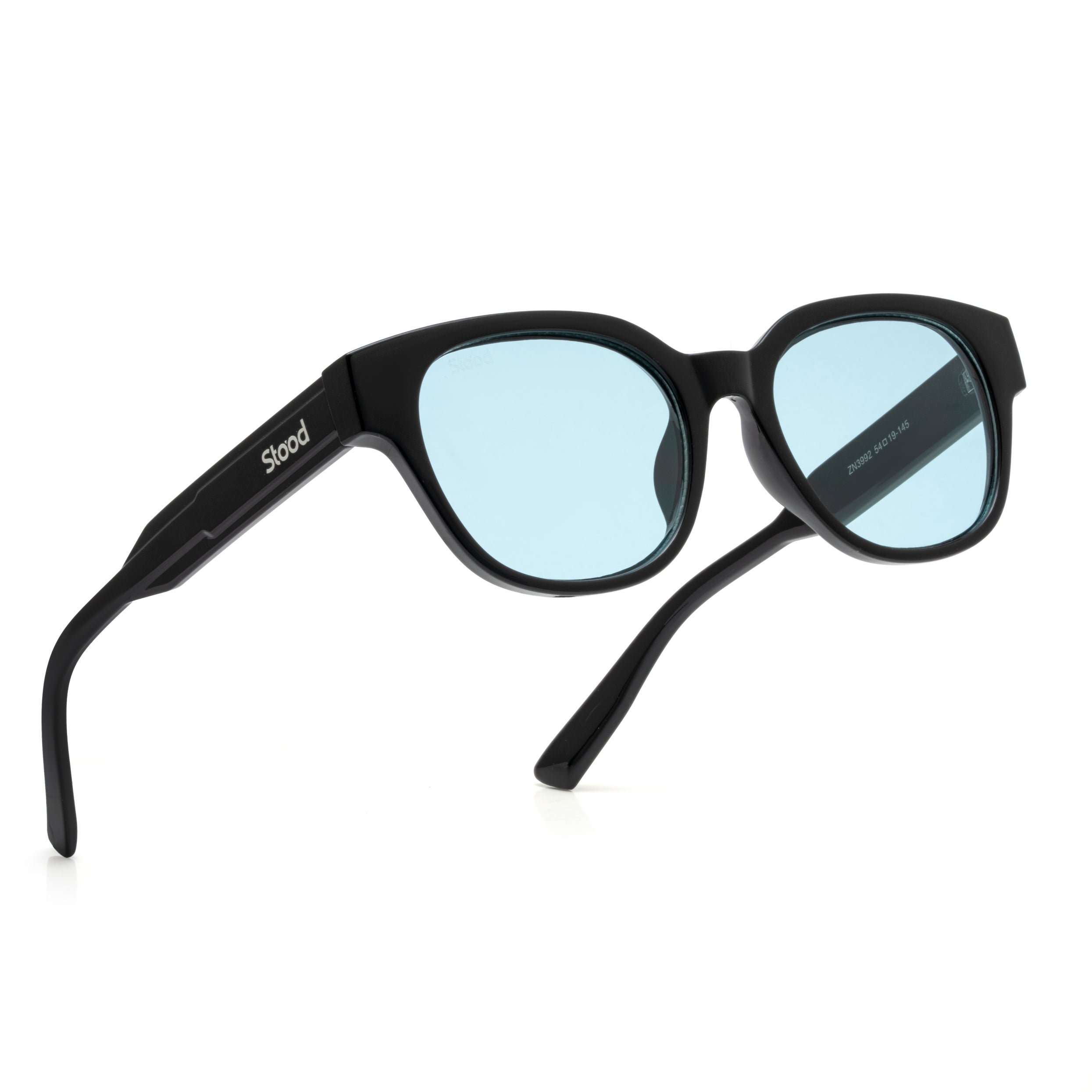 Stood Blue Square UV Protected Sunglasses For Men & Women - SG-STD0034-C2