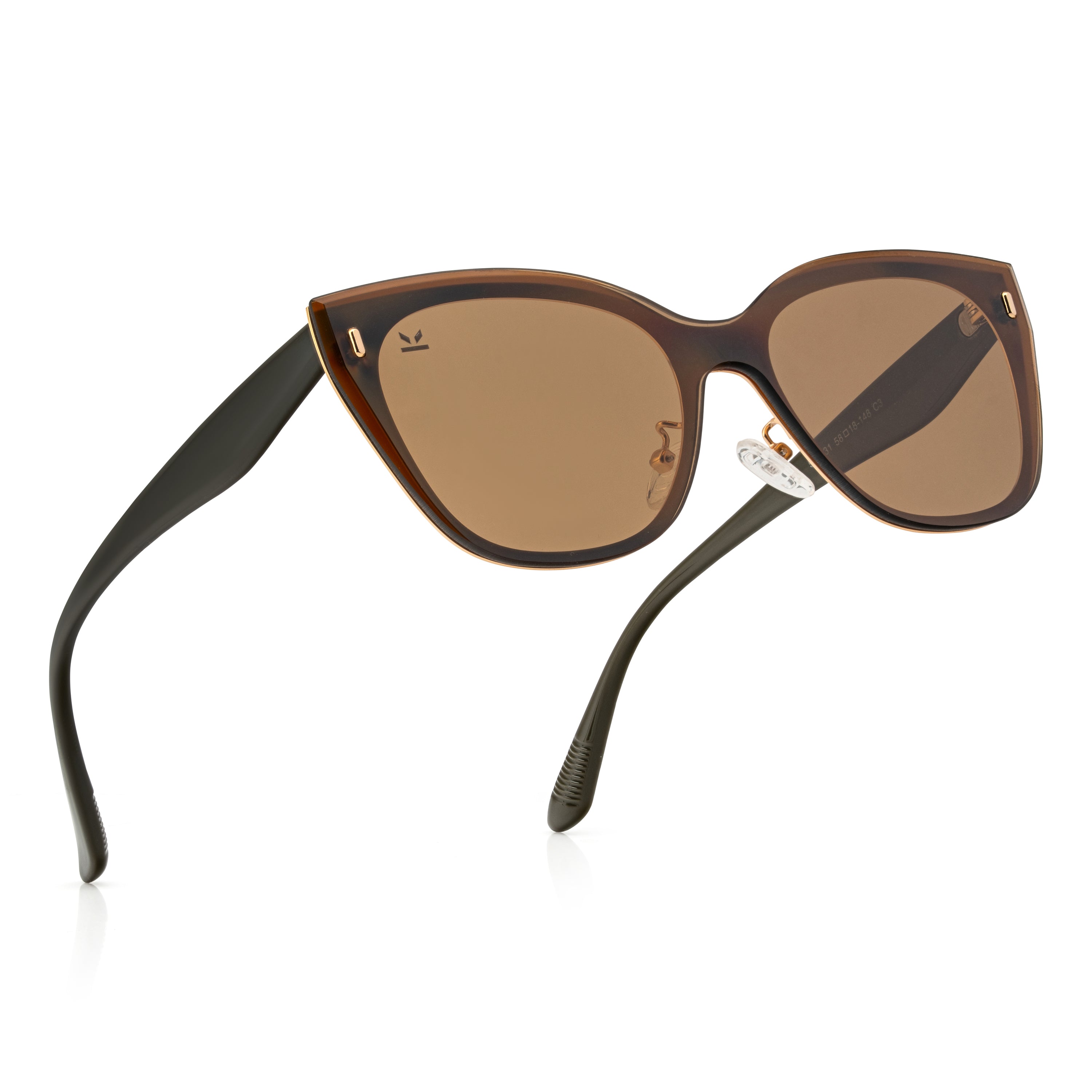 Perkey Cat Eye Square Polarized UV Protection Goggles For Men & Women Sunglasses – PRKY0021-C2