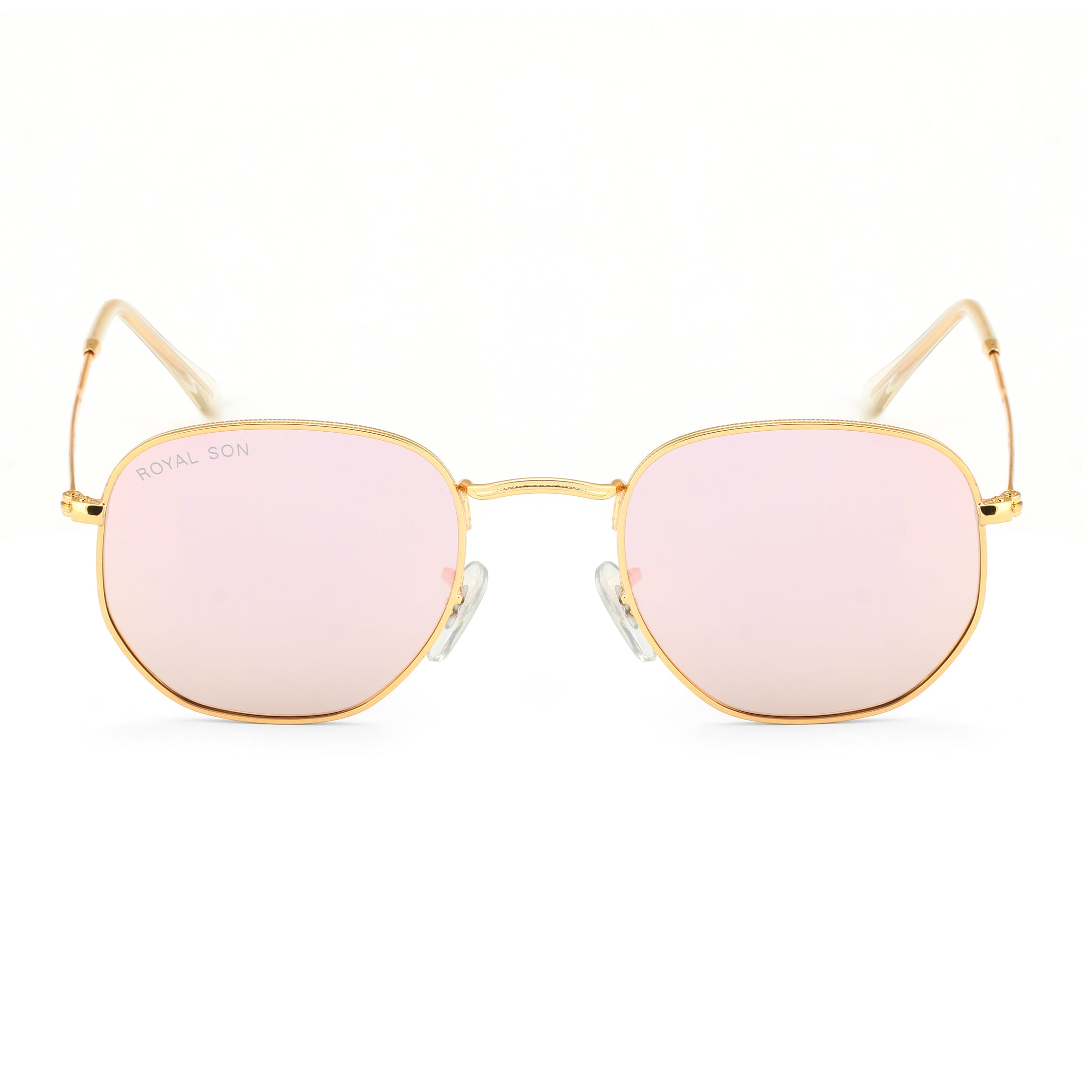 Royal Son Hexagonal Mirrored Men Women Sunglasses - CHI00108-C8