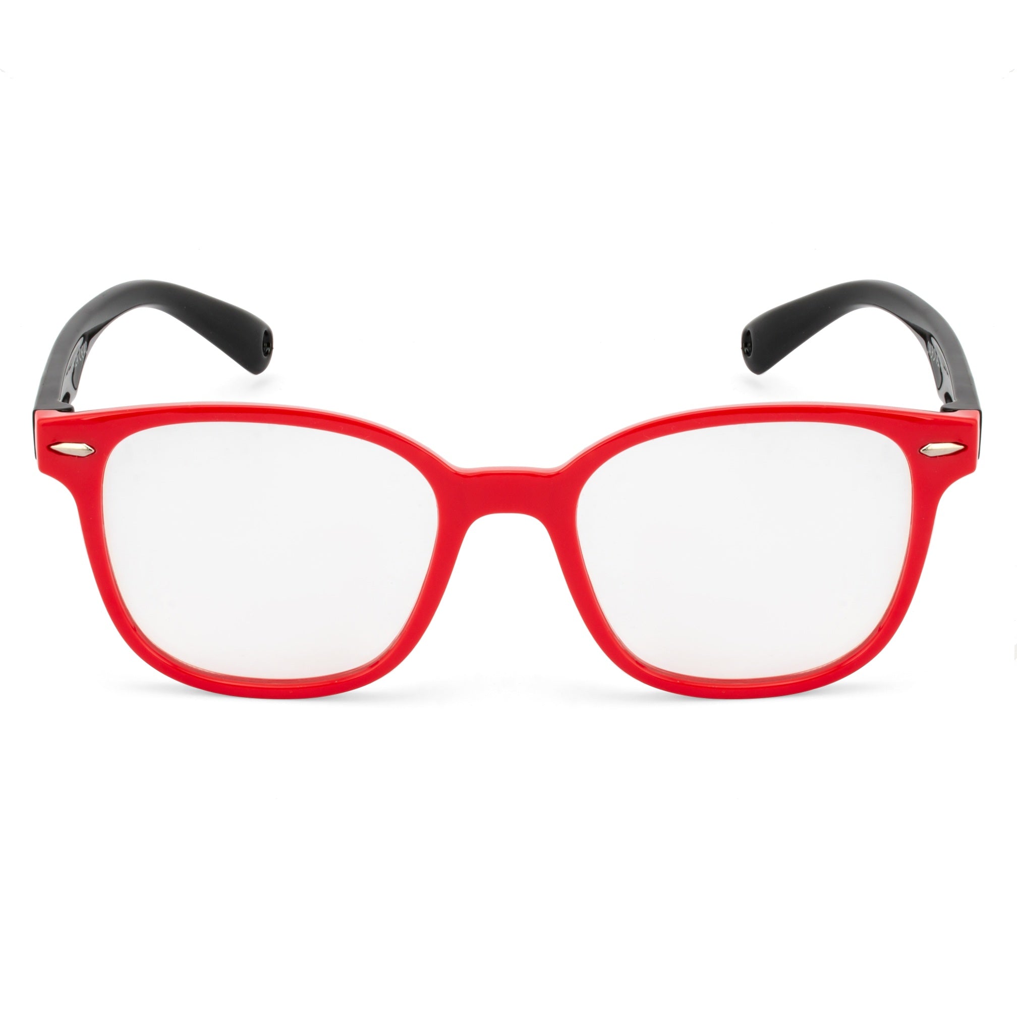 Royal Son Retro Square Black White Spectacles Frames For Kids - SFKID0056-C2