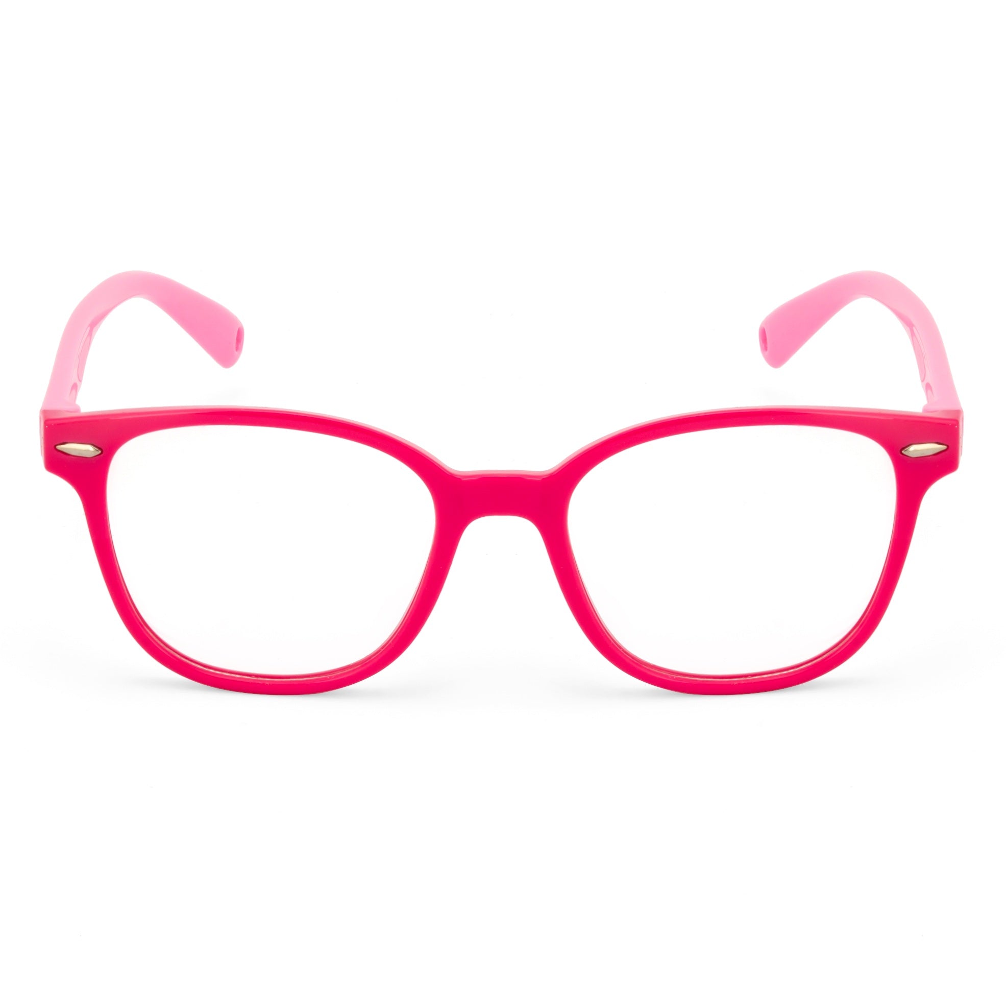 Royal Son Retro Square Black White Spectacles Frames For Kids - SFKID0056-C5