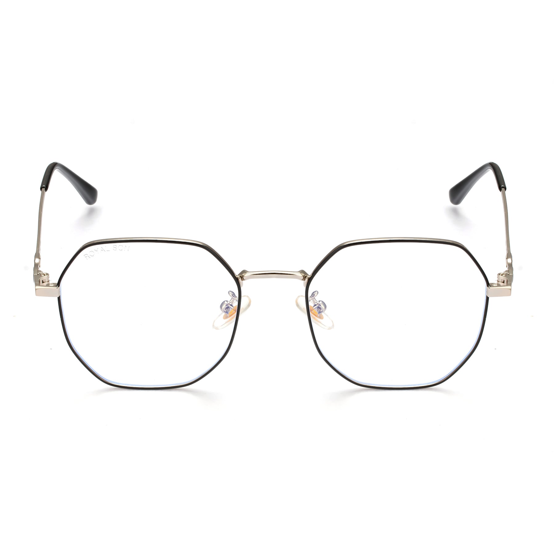 Royal Son Hexagonal Blue Ray Cut Men Women Eye Glasses - SF0019-C2
