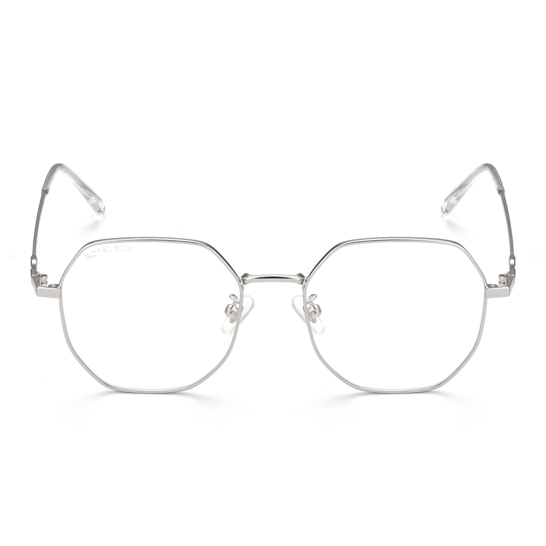 Royal Son Hexagonal Blue Ray Cut Men Women Eye Glasses - SF0019-C3
