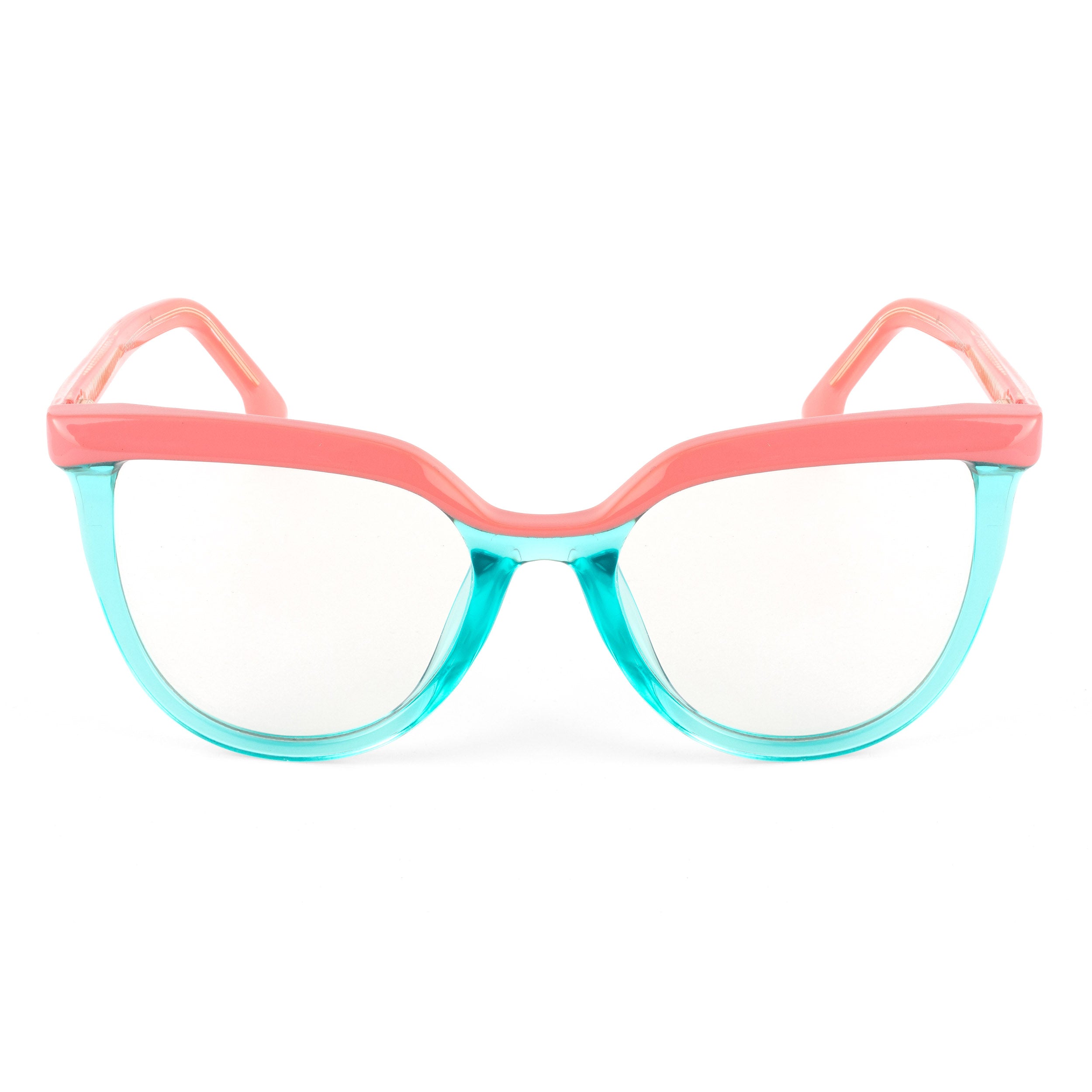 PERKEY Full Rim Oversized-Cat Eye Blue Light Blocking glasses Spectacles Frames Women - OPTL006-C3