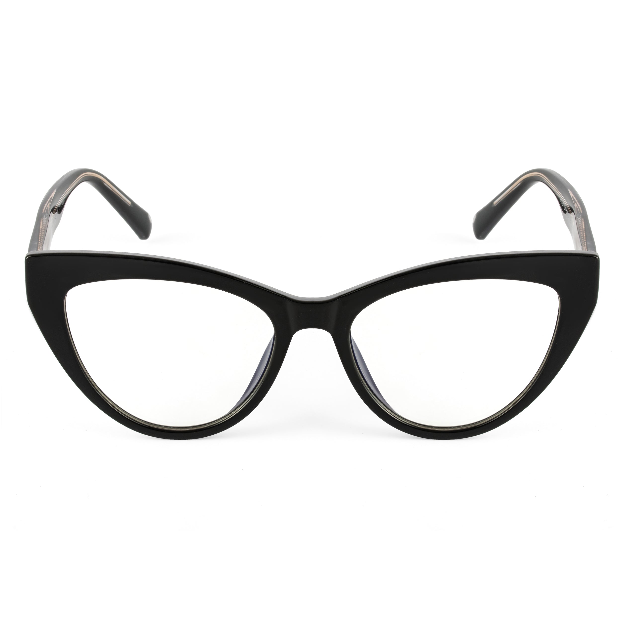 PERKEY Full Rim Cat Eye-Oversized Computer Glasses For Eye Protection Spectacles Frames Women - OPTL0010-C2