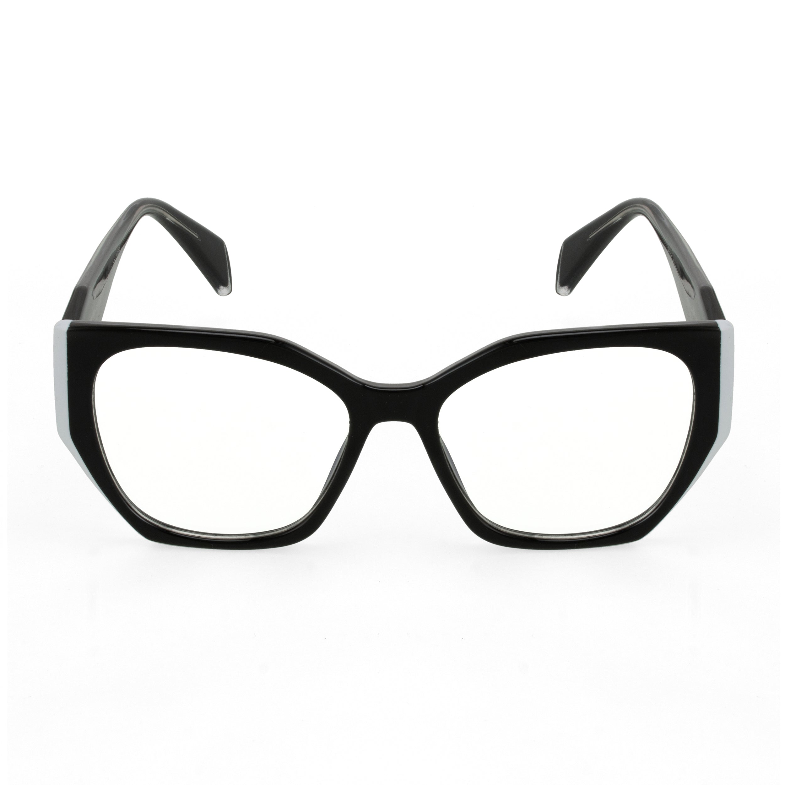 PERKEY Full Rim Cat Eye-Oversized Computer Glasses For Eye Protection Spectacles Frames Men Women - OPTL0012-C1
