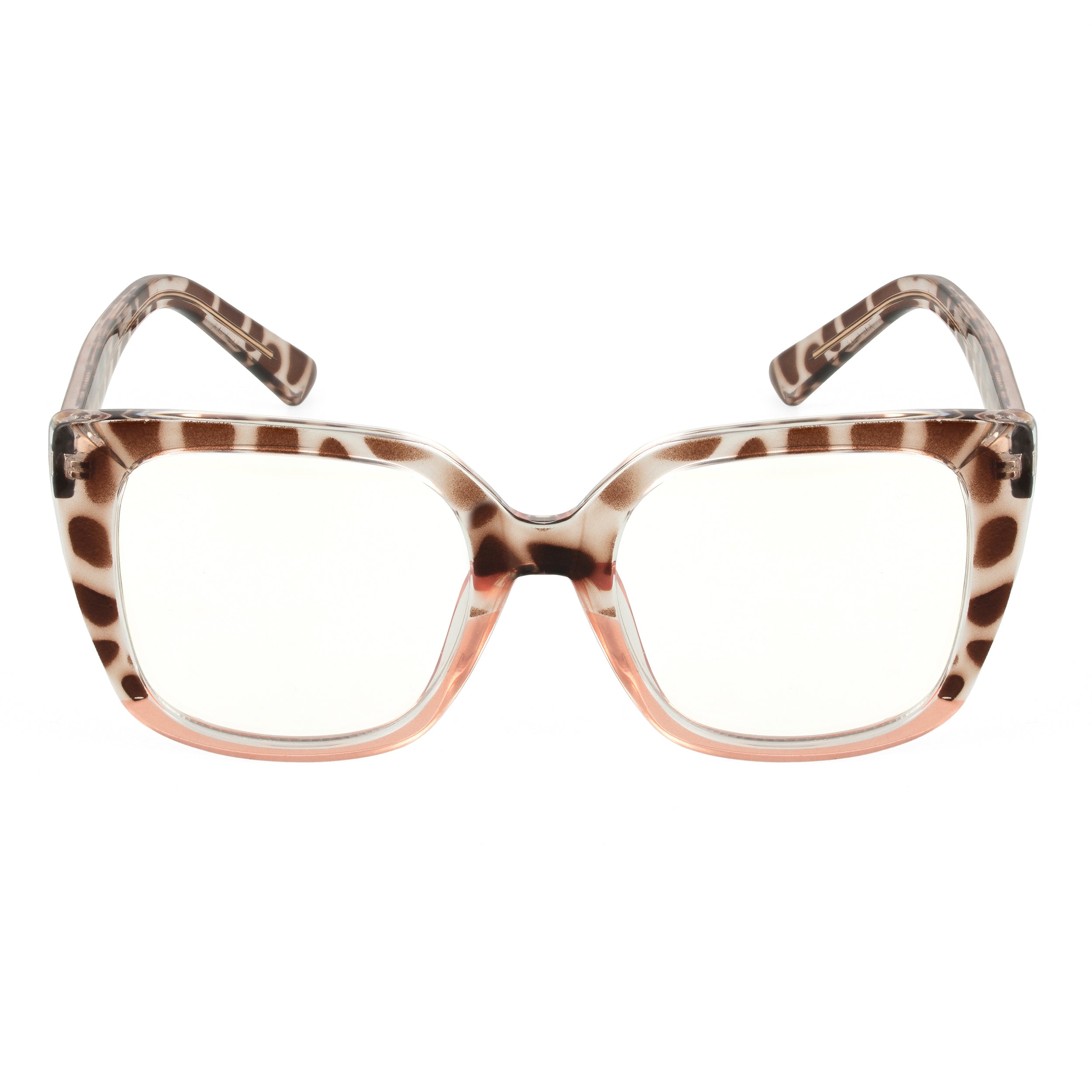 PERKEY Full Rim Square-Oversized Transparent Computer Glasses Men Women - OPTL002-C2