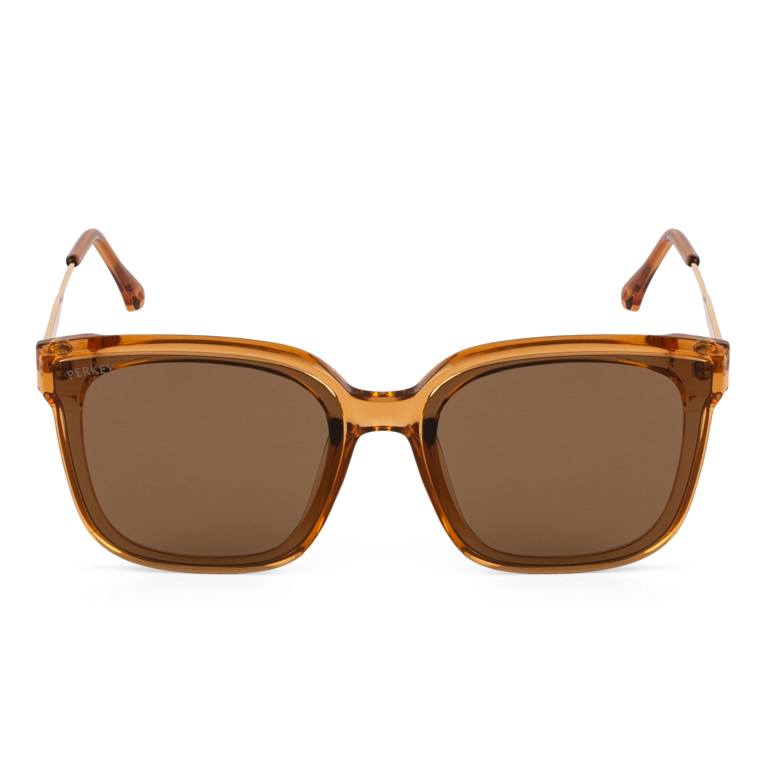 PERKEY Square-Oversized Stylish Sunglasses Men Women - PRKY0013-C4