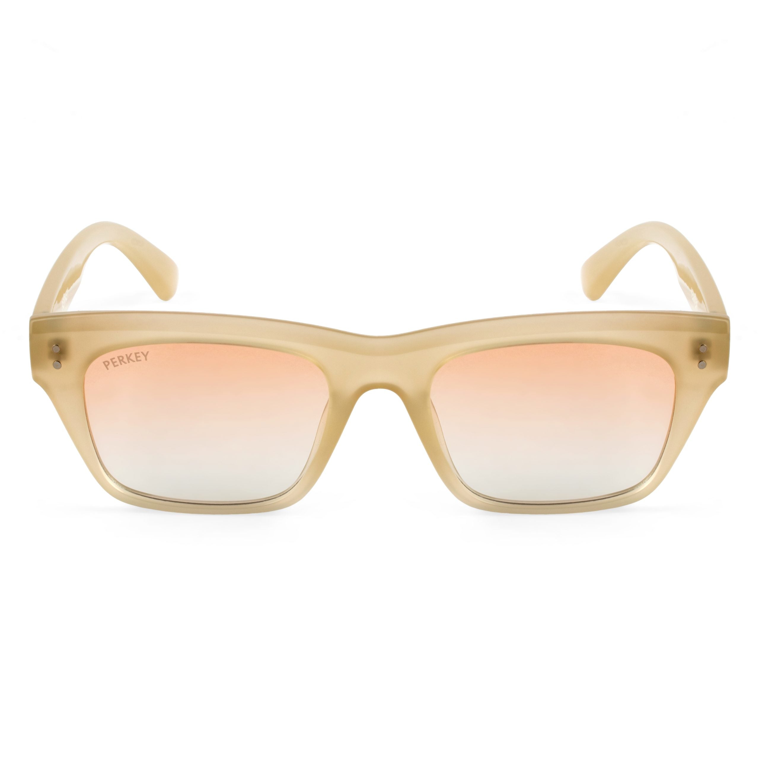 PERKEY Square-Oversized Transparent UV Protected Polarized Glasses Men Women - PRKY002-C4
