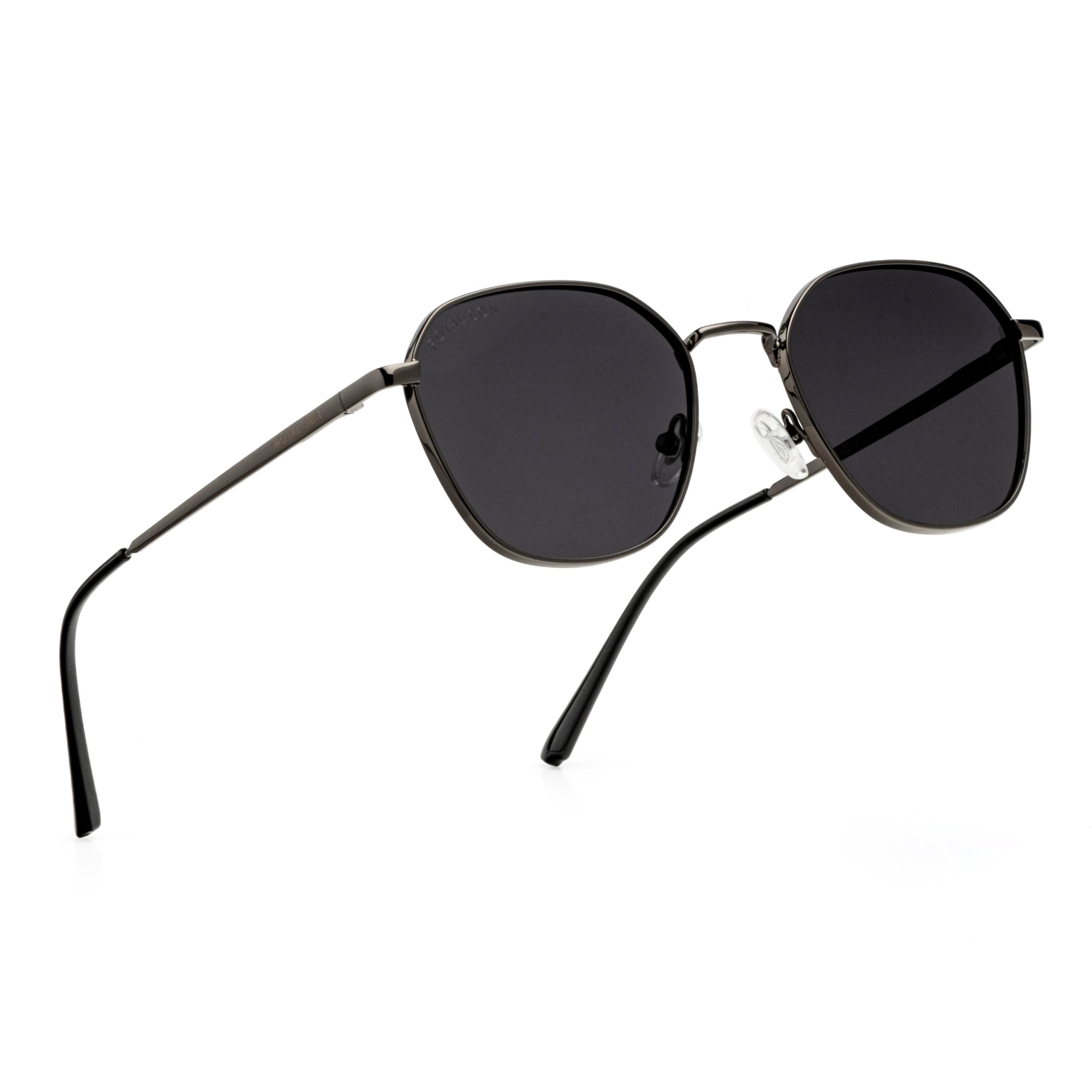 ROYAL SON Stylish Square Polarized Sunglasses with UV Protection For Men and Women - SG-RS6060-C1