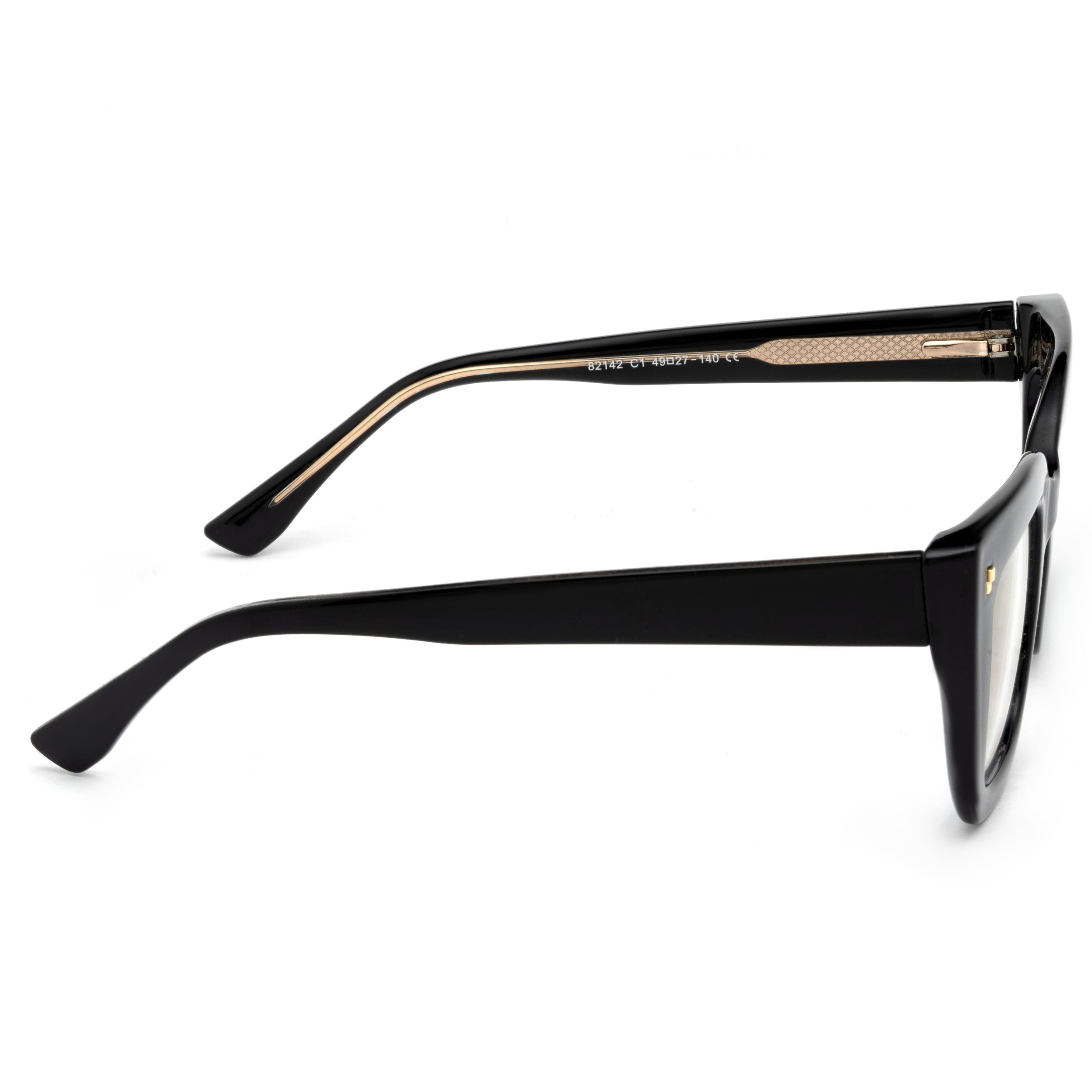 PERKEY Full Rim Retro Square Blue Light Cut & Antiglare Computer Eyeglasses - OPTL0016-C1