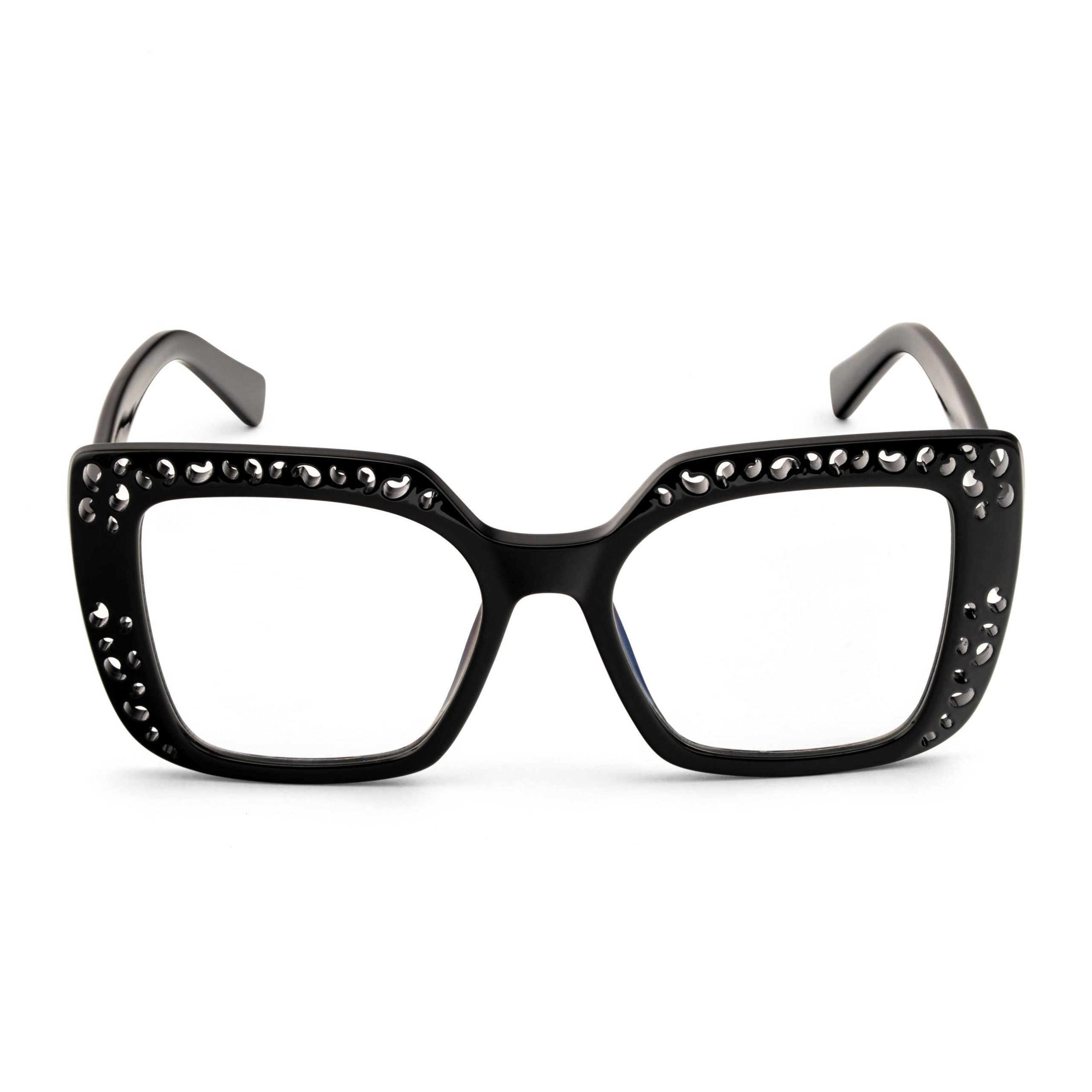 PERKEY Square Full Rim Computer Glasses for Women - OPTL0020-C1