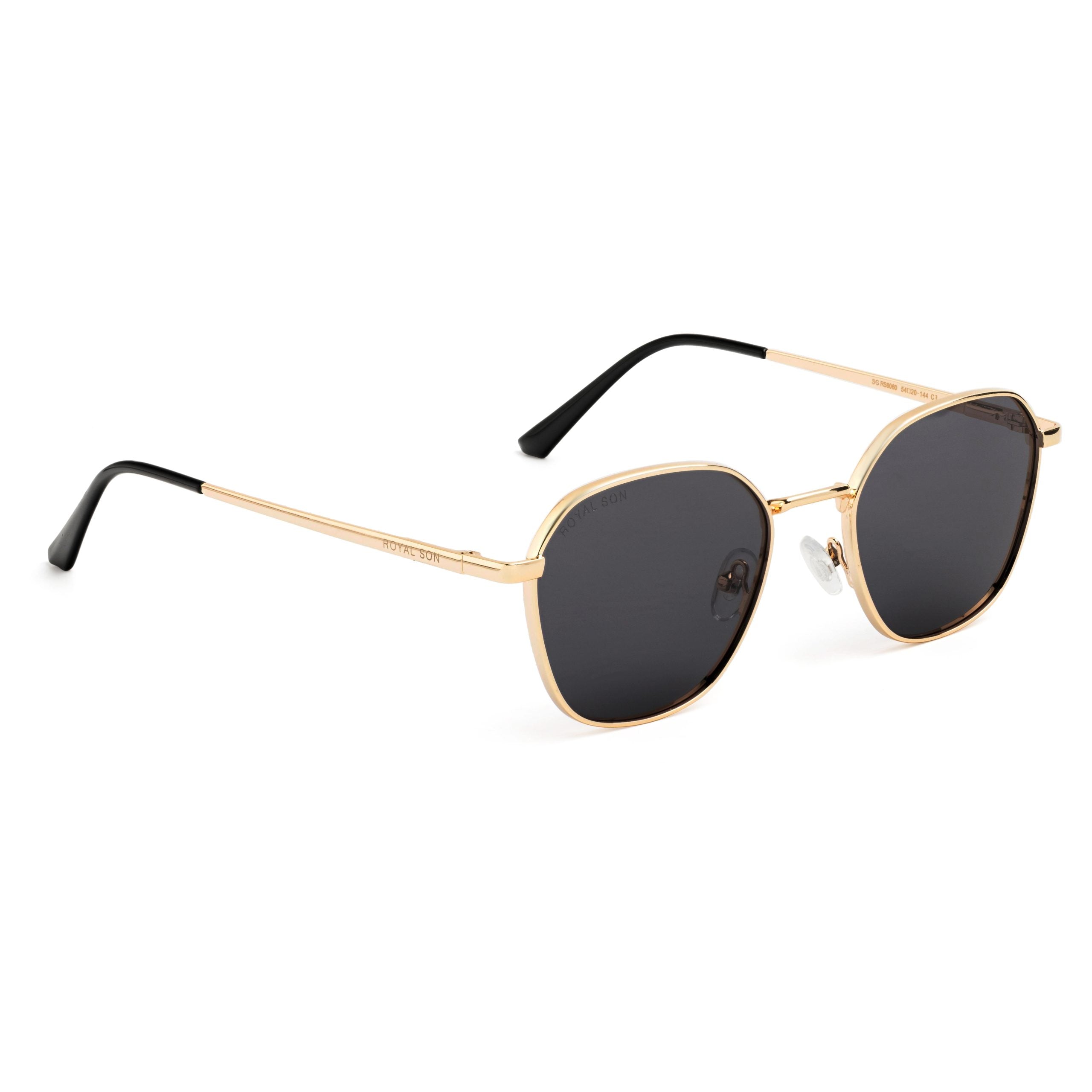 ROYAL SON Full Rim Square Polarized Sunglasses with UV Protection For Men and Women - SG-RS6060-C3