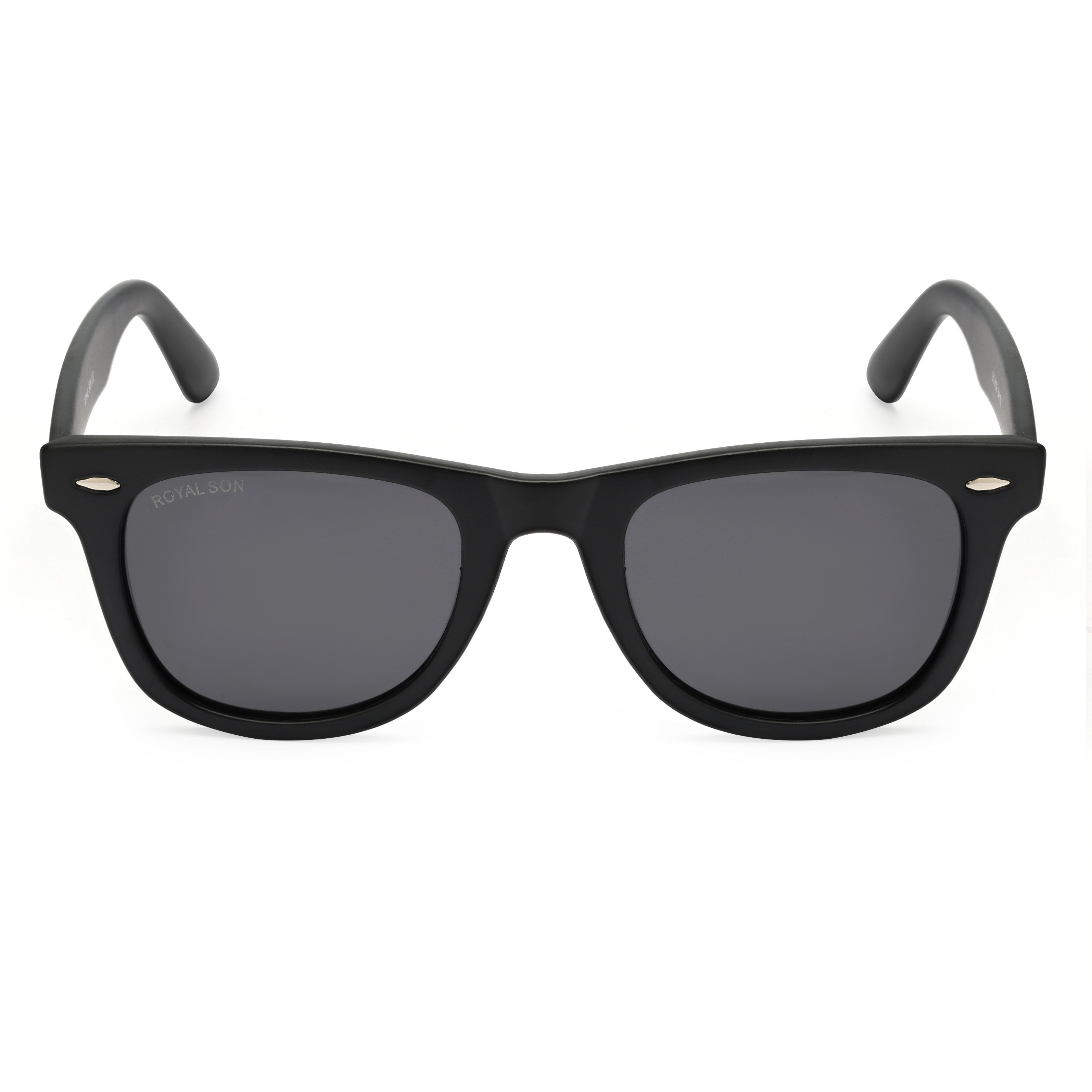 ROYAL SON Black Polarized Sunglasses for Men Women - SG-RS3030-C1