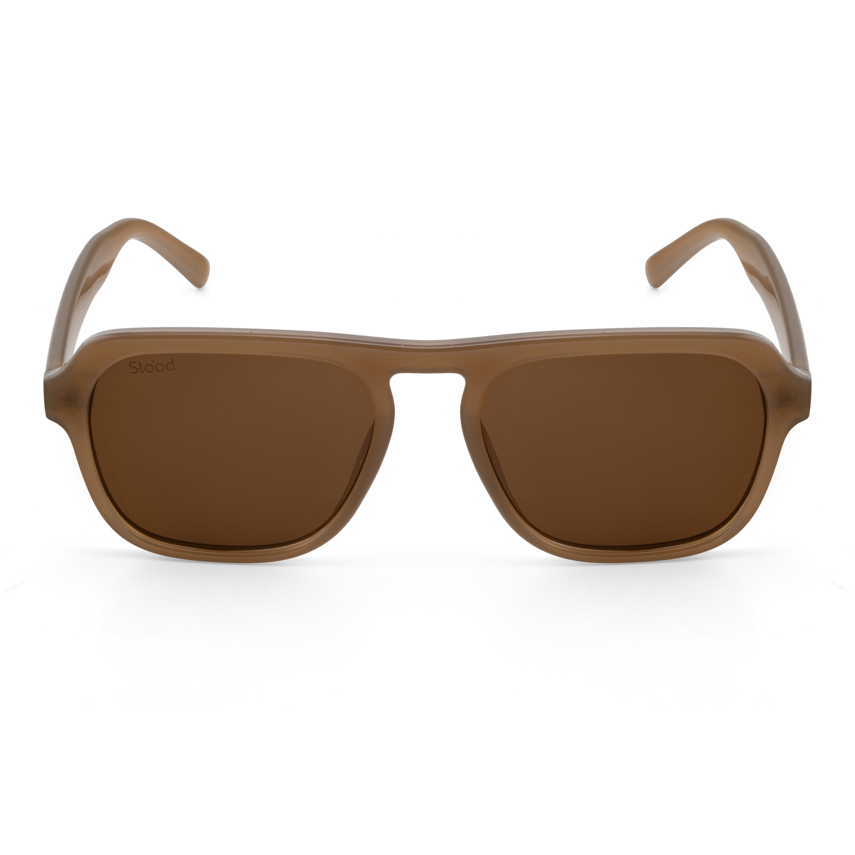 Stood Retro Square Brown UV Protection Goggles For Men & Women Sunglasses – SG-STD0024-C3