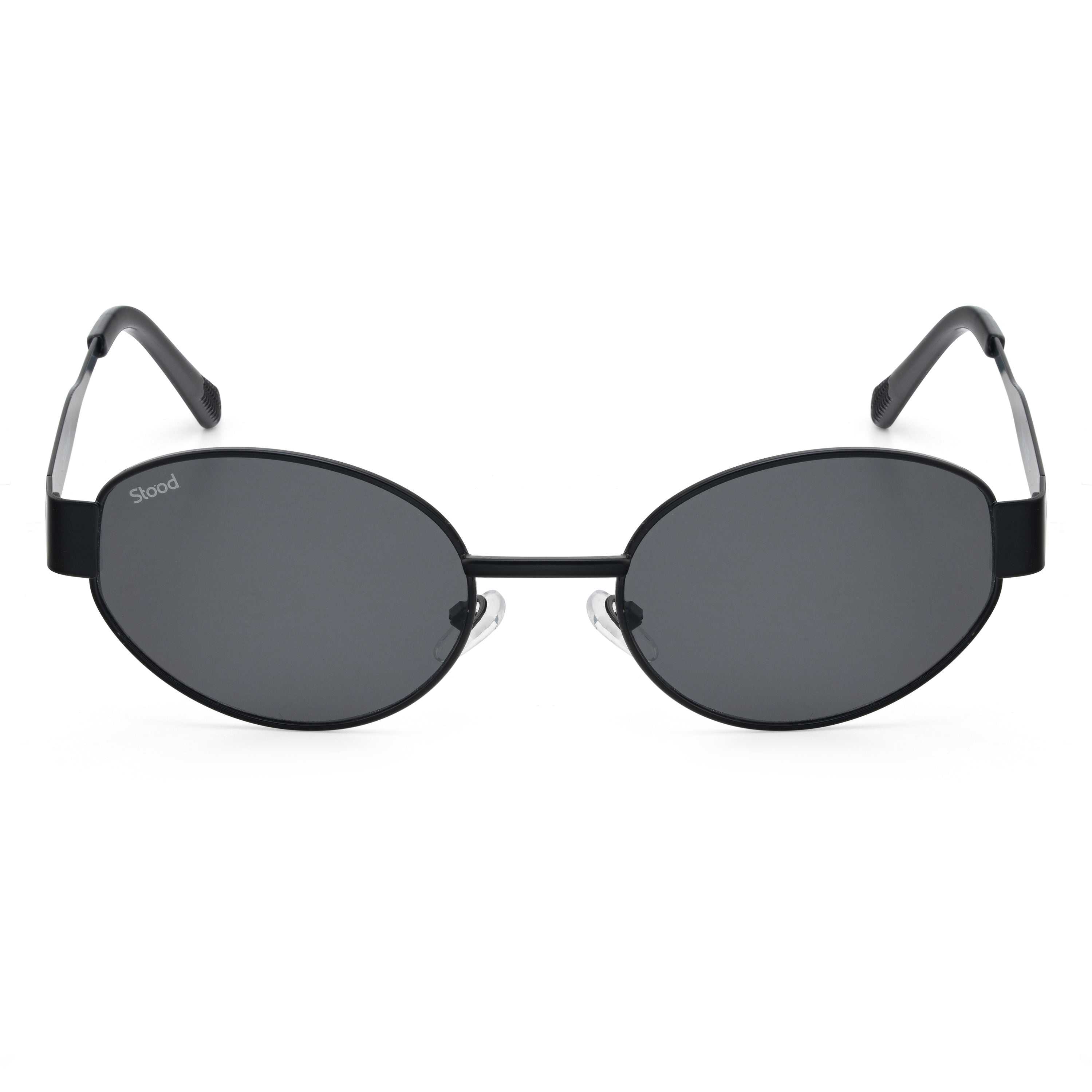 Stood Oval Black UV Protection Sunglasses For Men & Women Stylish – SG-STD0023-C1