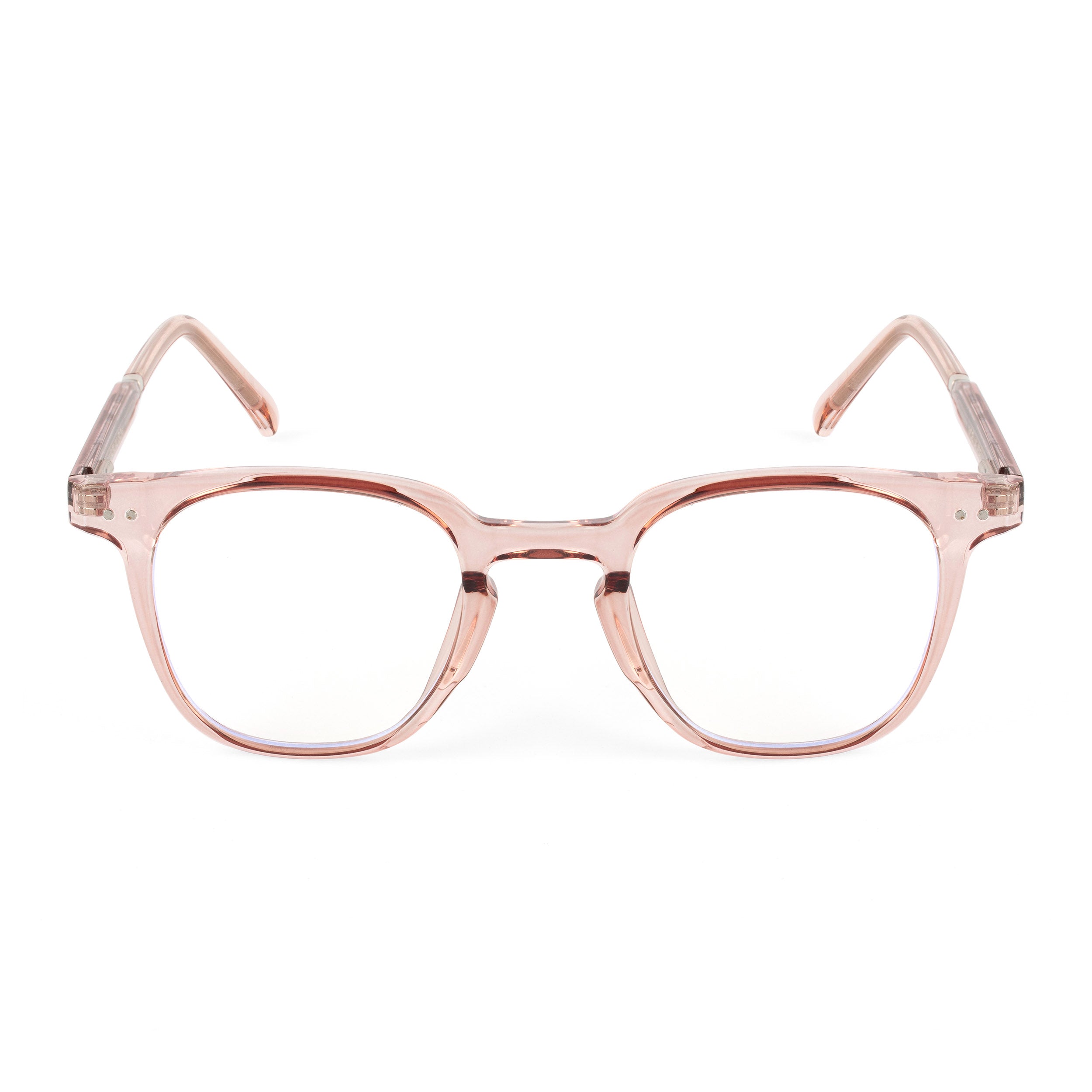 Royal Son Sqaure Brown Anti glare Blue Cut Spectacles Frames Men Women - SF0058-C4