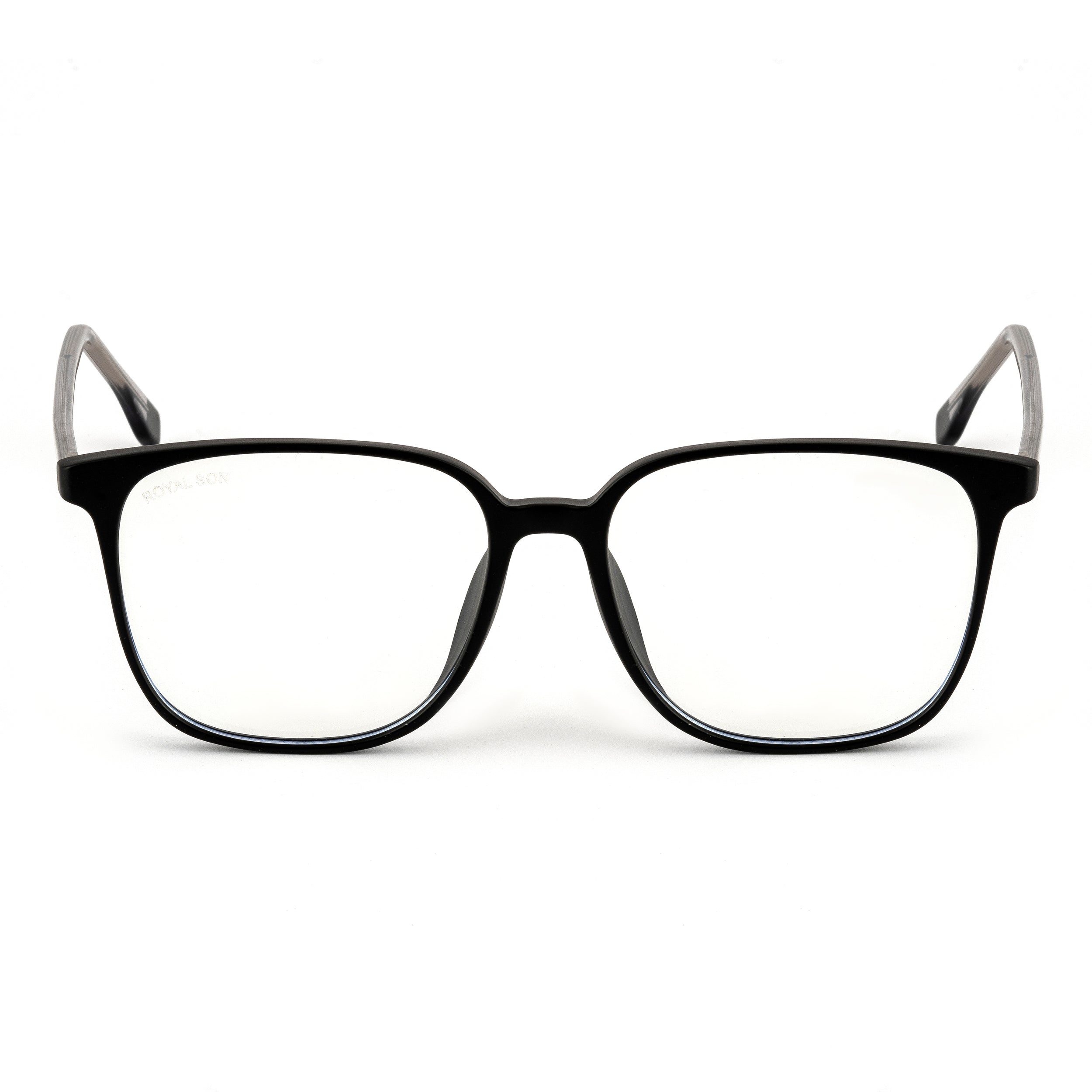 Royal Son Square Transparent Blue Ray Cut Stylish Eye Protection Men's Spectacles Frame - SF0026-C1