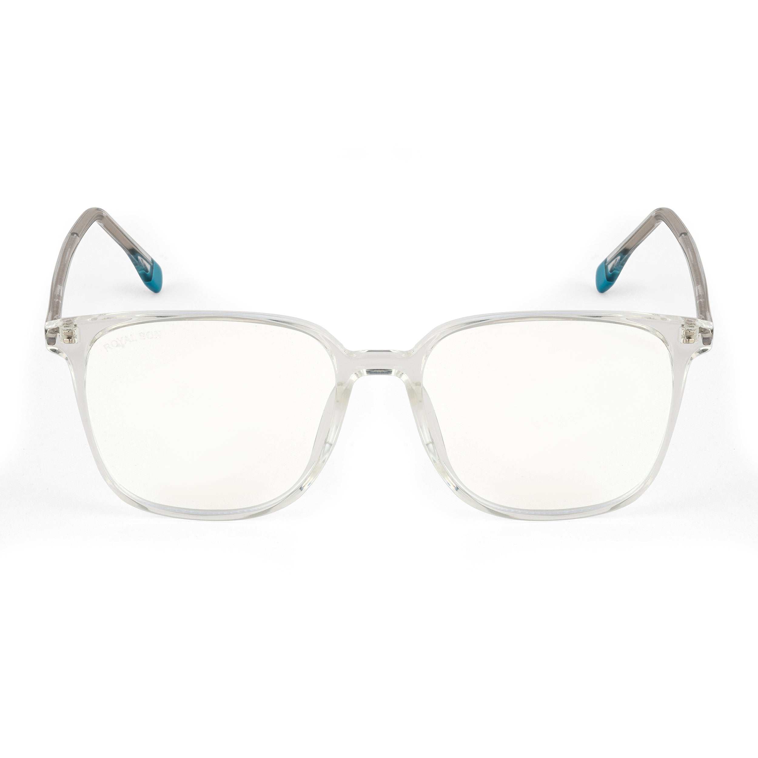 Royal Son Square Clear Computer Blue Ray Cut Lens Full Rim Square Frames For Men - SF0026-C3