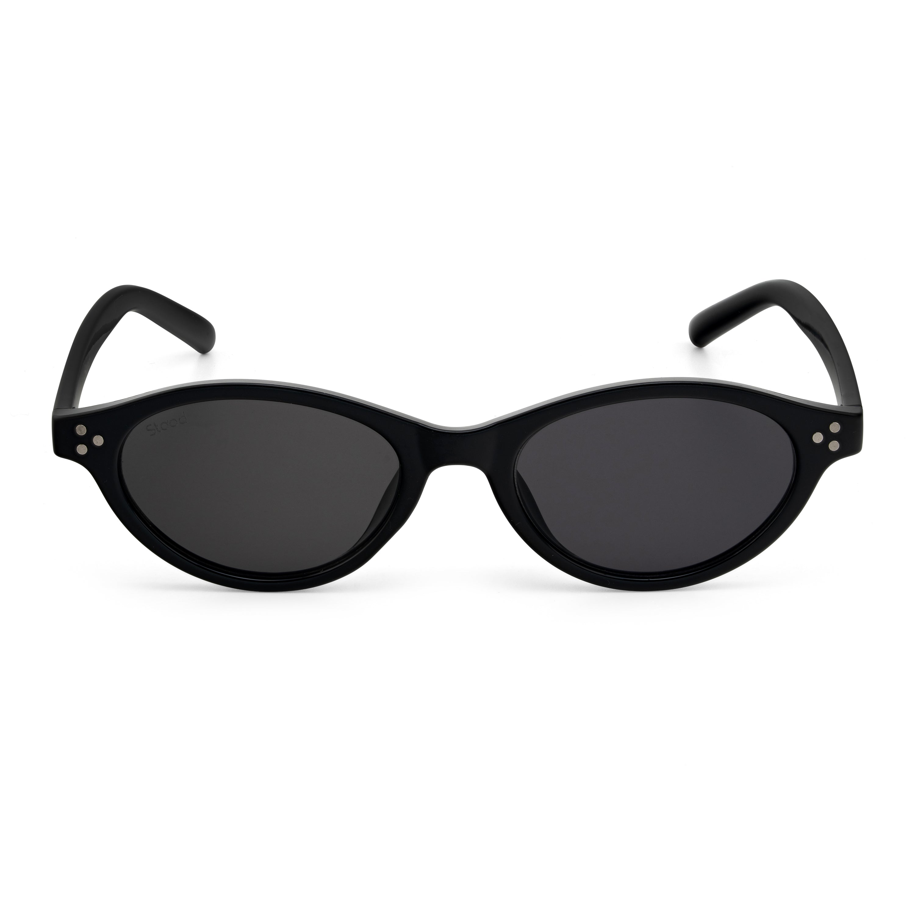 Stood Narrow Oval Black UV Protection Sunglasses For Men & Women Stylish – SG-STD0015-C1