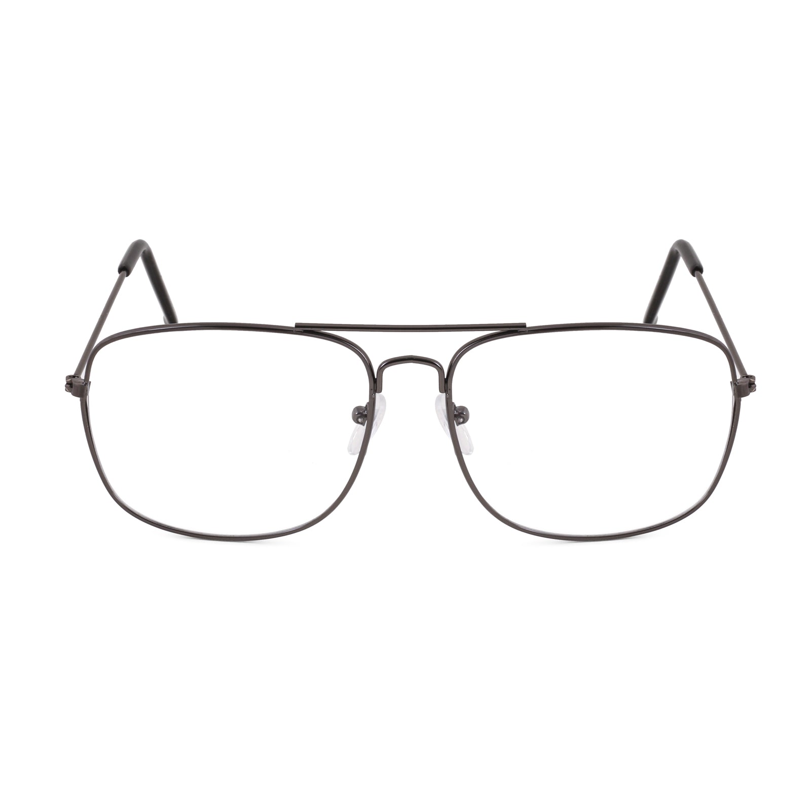 ROYAL SON Retro Square Spectacle Frame For Men And Women (RS0023SF|50|Transparent Lens)