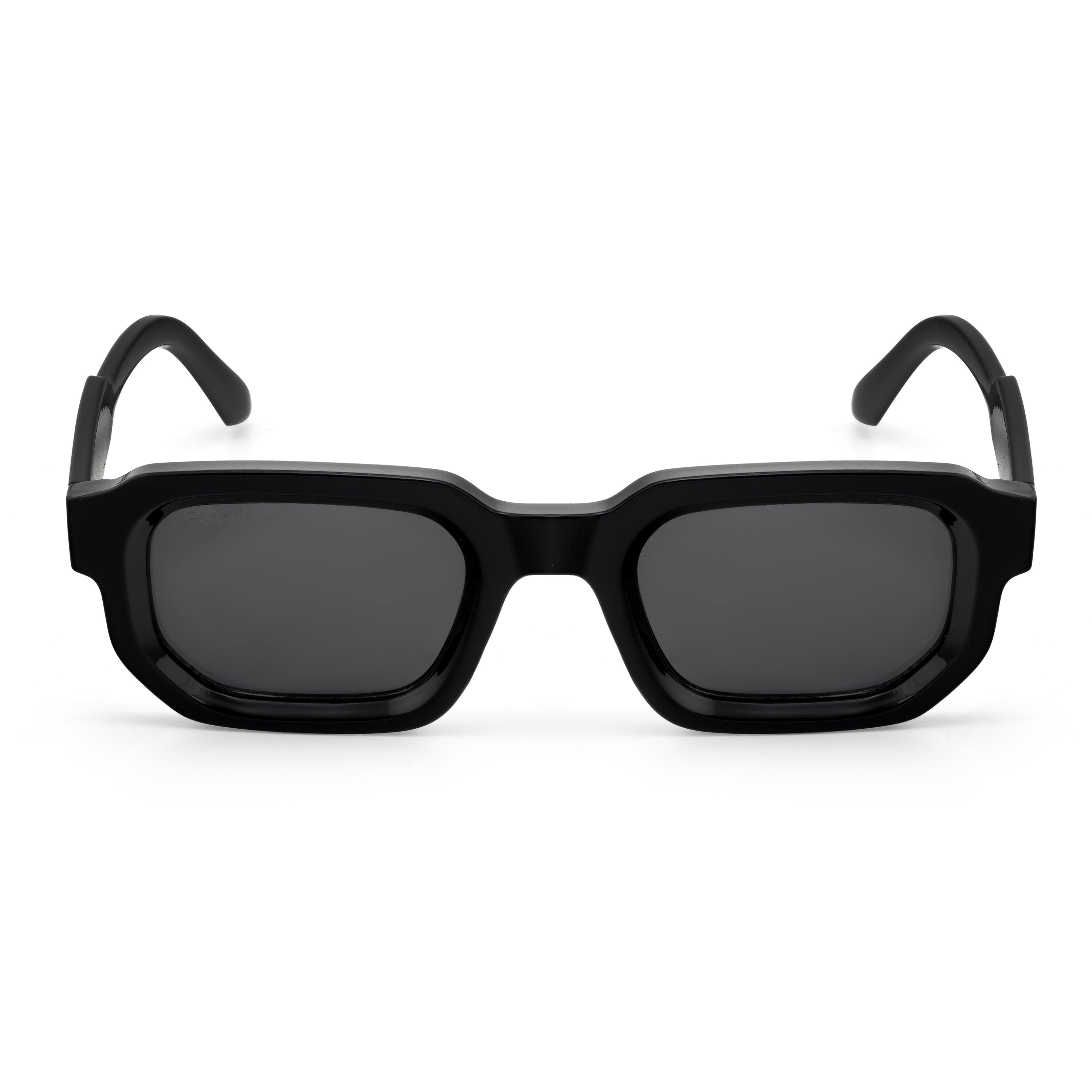 Stood Retro Square Black UV Protection Sunglasses For Men & Women Stylish – SG-STD0025-C1