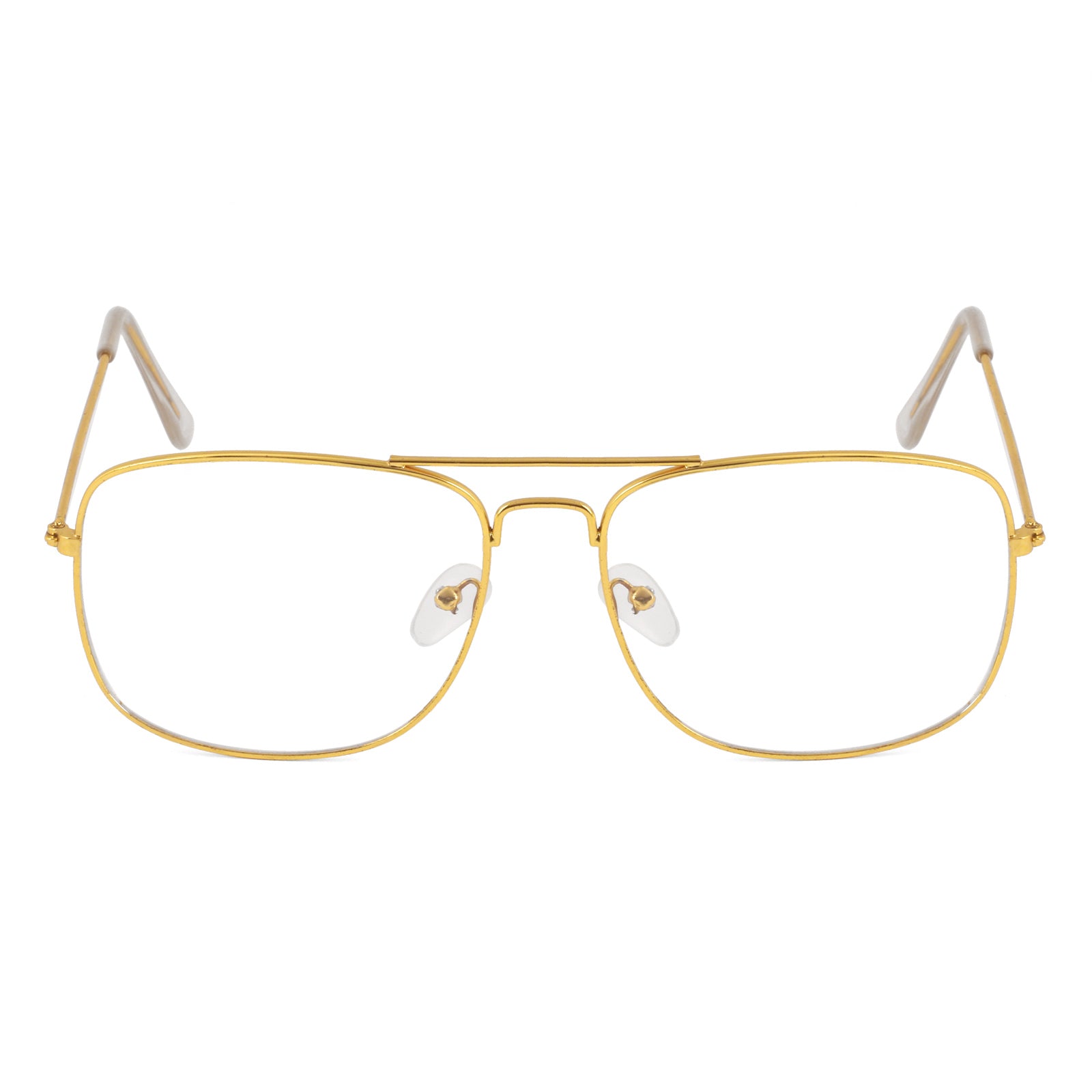 ROYAL SON Retro Square Spectacle Frame For Men And Women (RS0022SF|50|Transparent Lens)