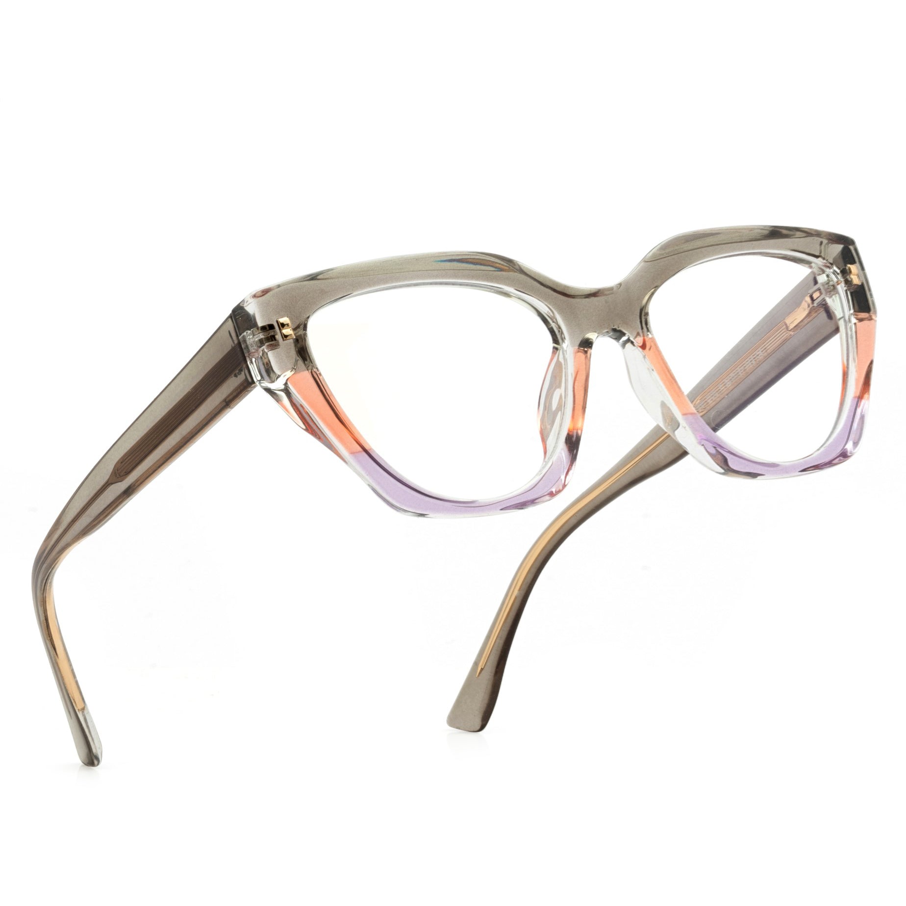PERKEY Full Rim Cat Eye Blue Light Cut & Antiglare Computer Eyeglasses For Women  - OPTL0017-C1