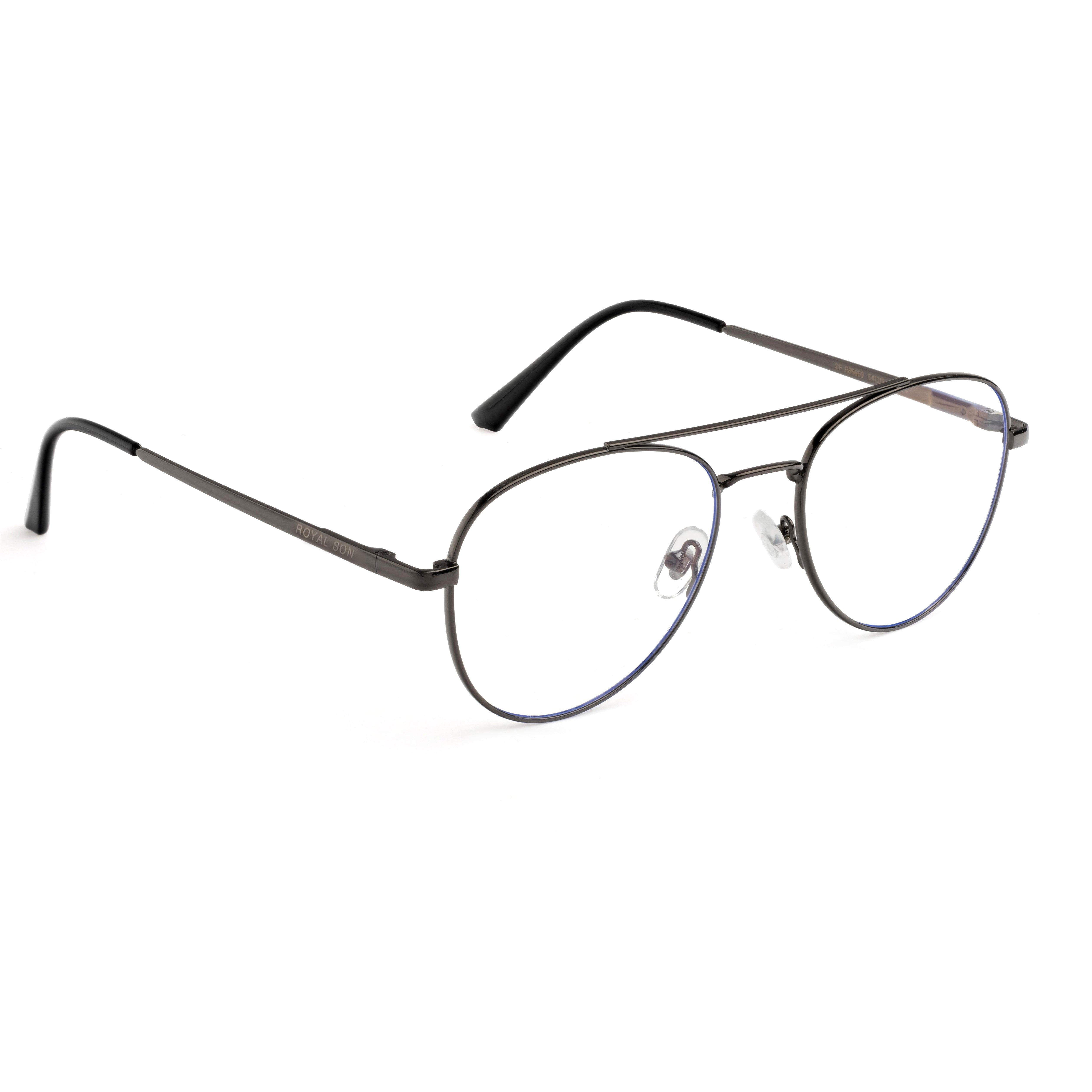 ROYAL SON Blue Block Spectacles Frames for Men and Women – RS5050-C1