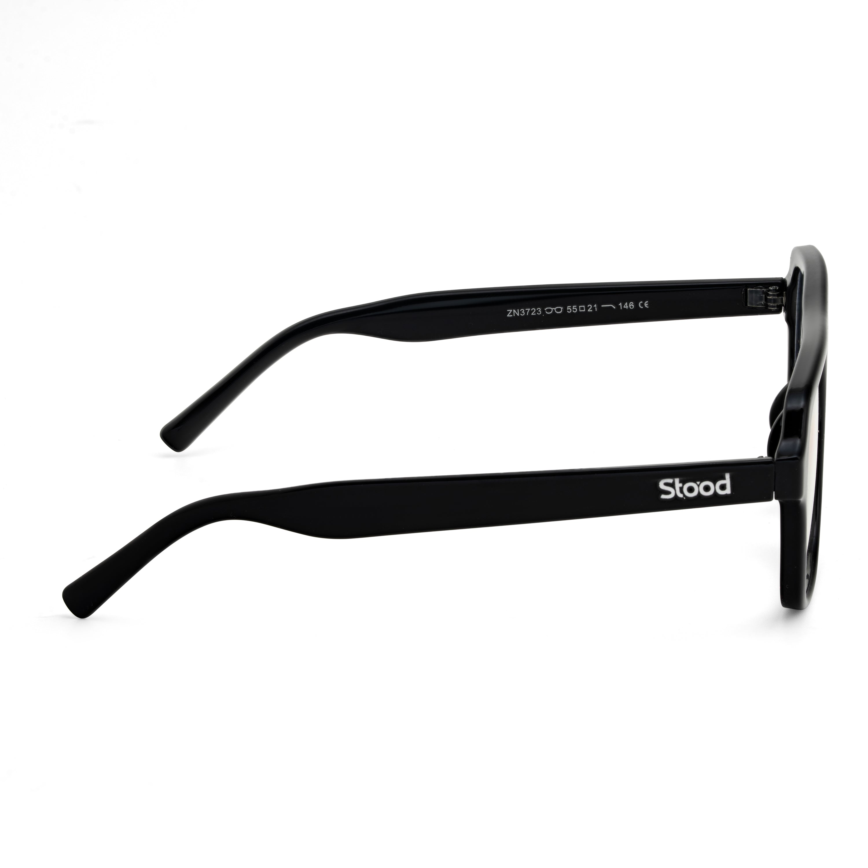 Stood Retro Square Black UV Protection Sunglasses For Men & Women Stylish – SG-STD0024-C1