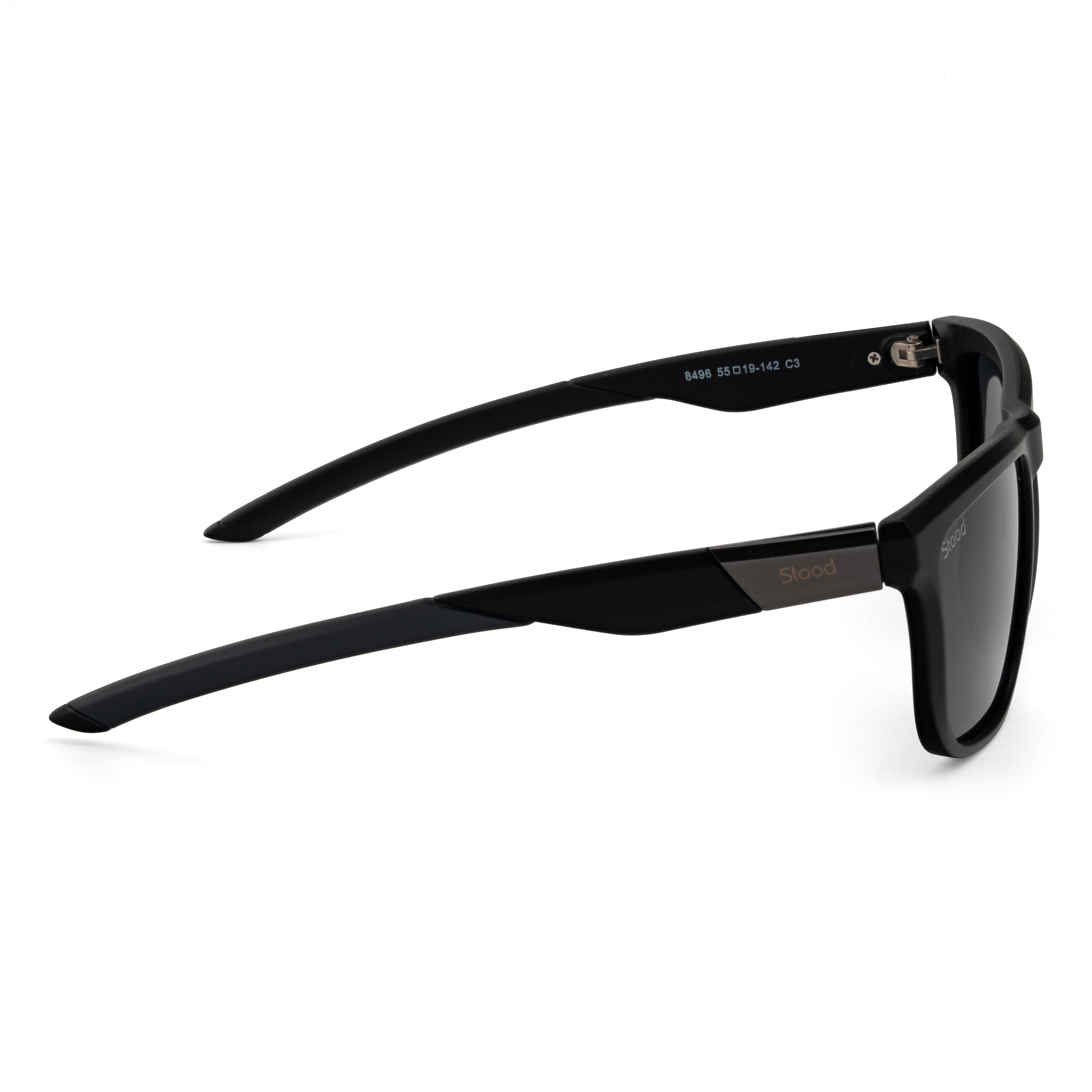 Stood Square Sports Black Polarized UV Protection Sunglasses For Men & Women Stylish – SG-STD0028-C1