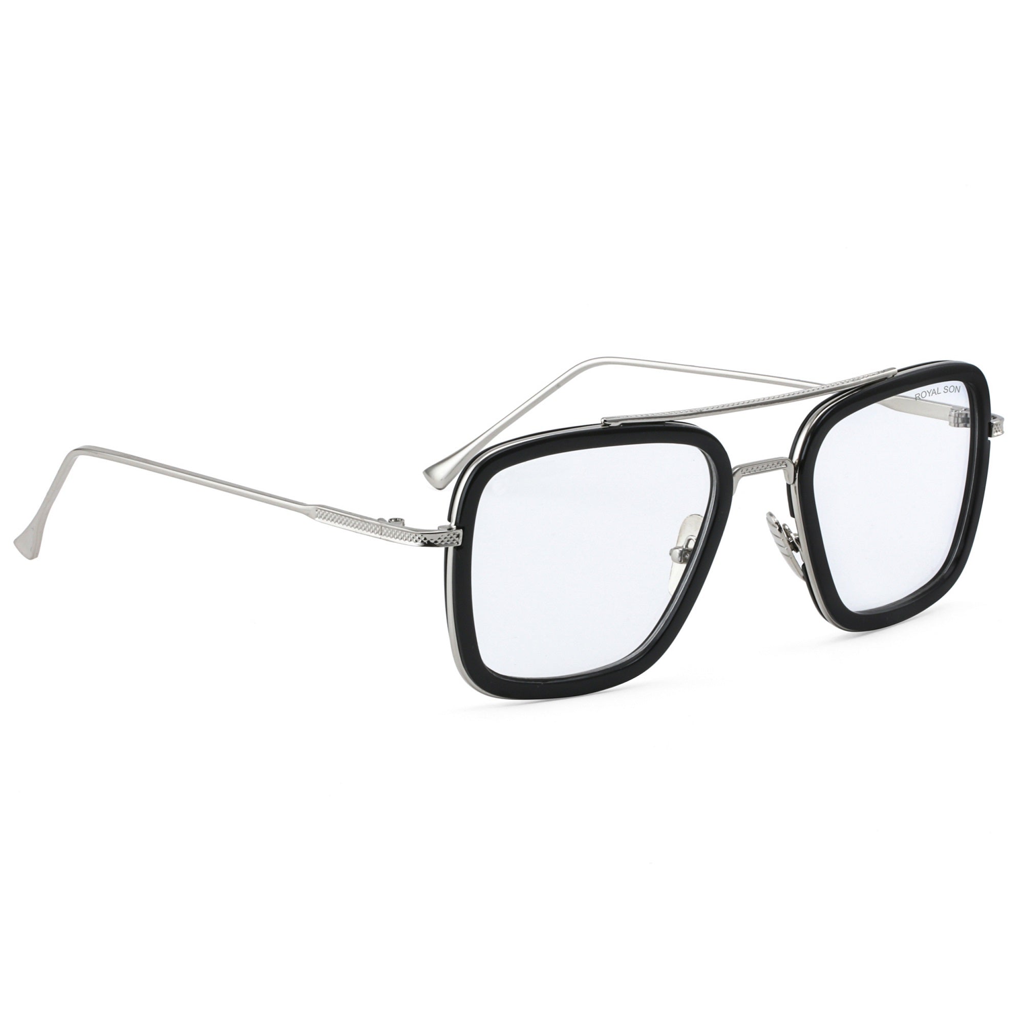 Royal Son Square Blue Ray Cut Men Women Sunglasses - CHI0075