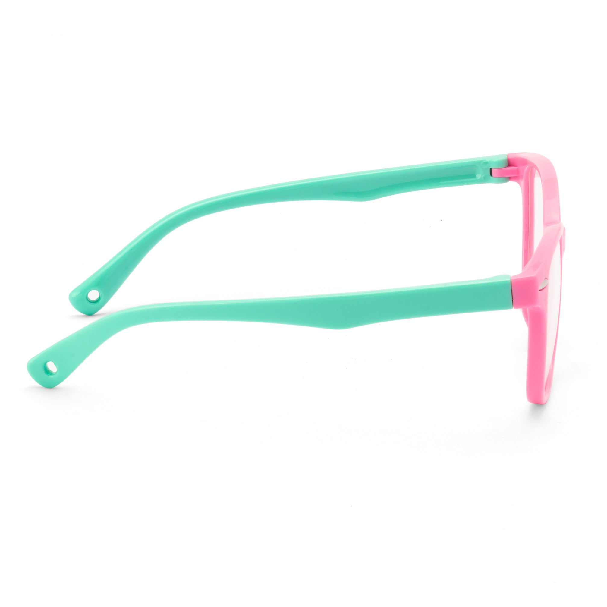 Royal Son Retro Square Black White Spectacles Frames For Kids - SFKID0056-C4