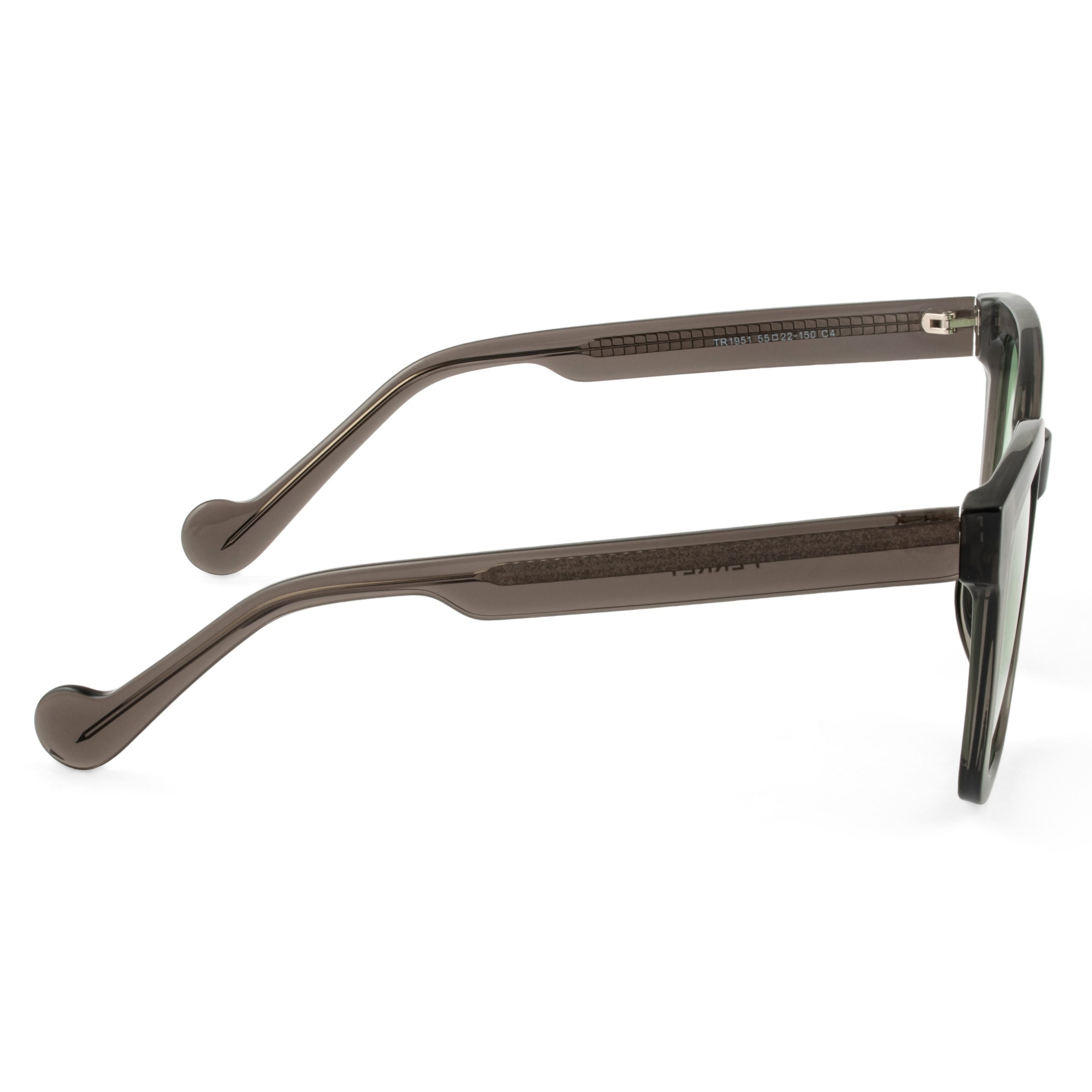 PERKEY Square-Oversized Green Polarized Sunglasses Men Women - PRKY003-C2
