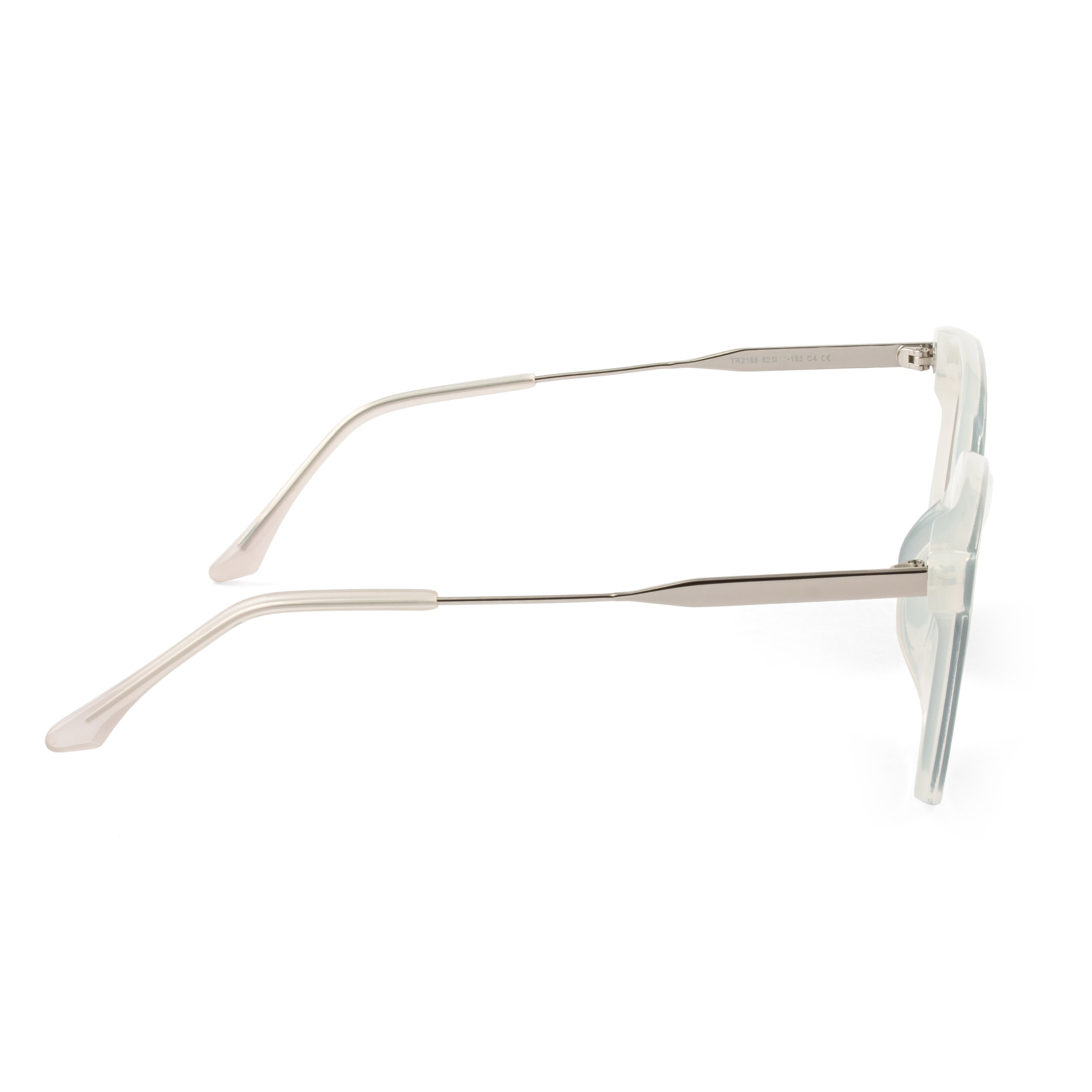 PERKEY Square-Oversized Black UV Protected Sunglasses Men Women - PRKY0013-C2