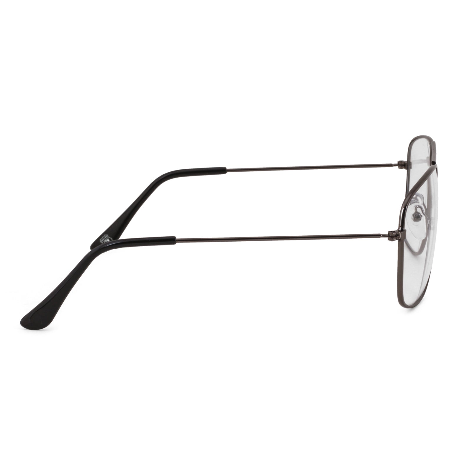 ROYAL SON Retro Square Spectacle Frame For Men And Women (RS0023SF|50|Transparent Lens)