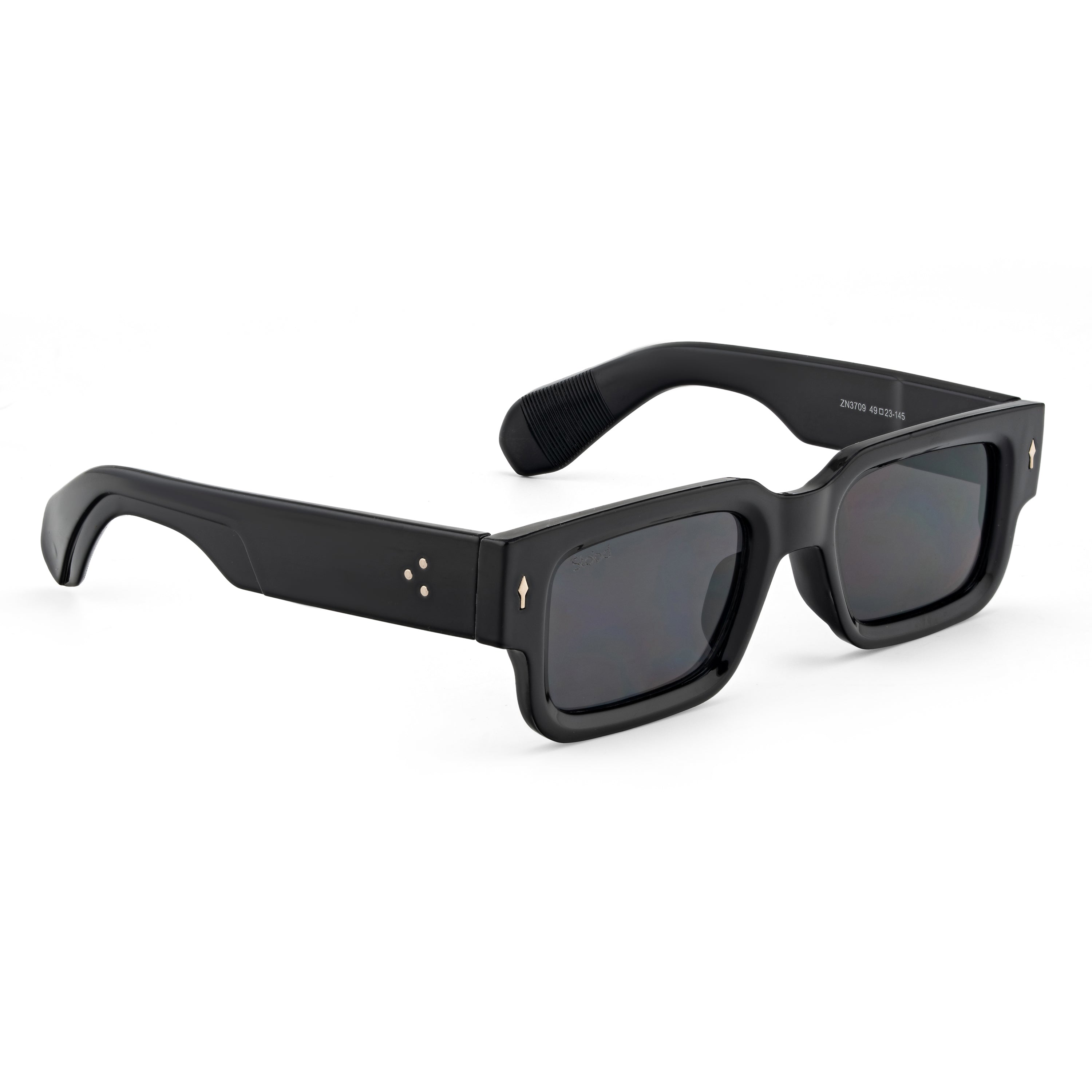 Stood Narrow Square Black UV Protection Sunglasses For Men & Women Stylish – SG-STD0014-C1