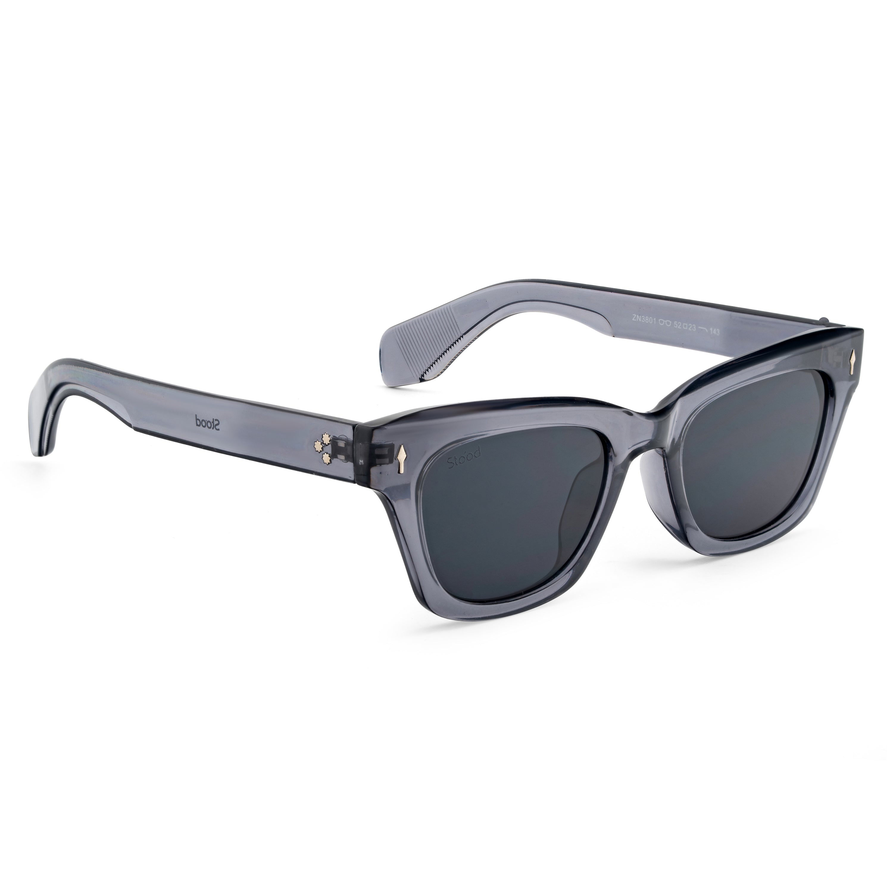 Stood Cat Eye Square Black UV Protection Chashma For Men & Women New Style – SG-STD0012-C2